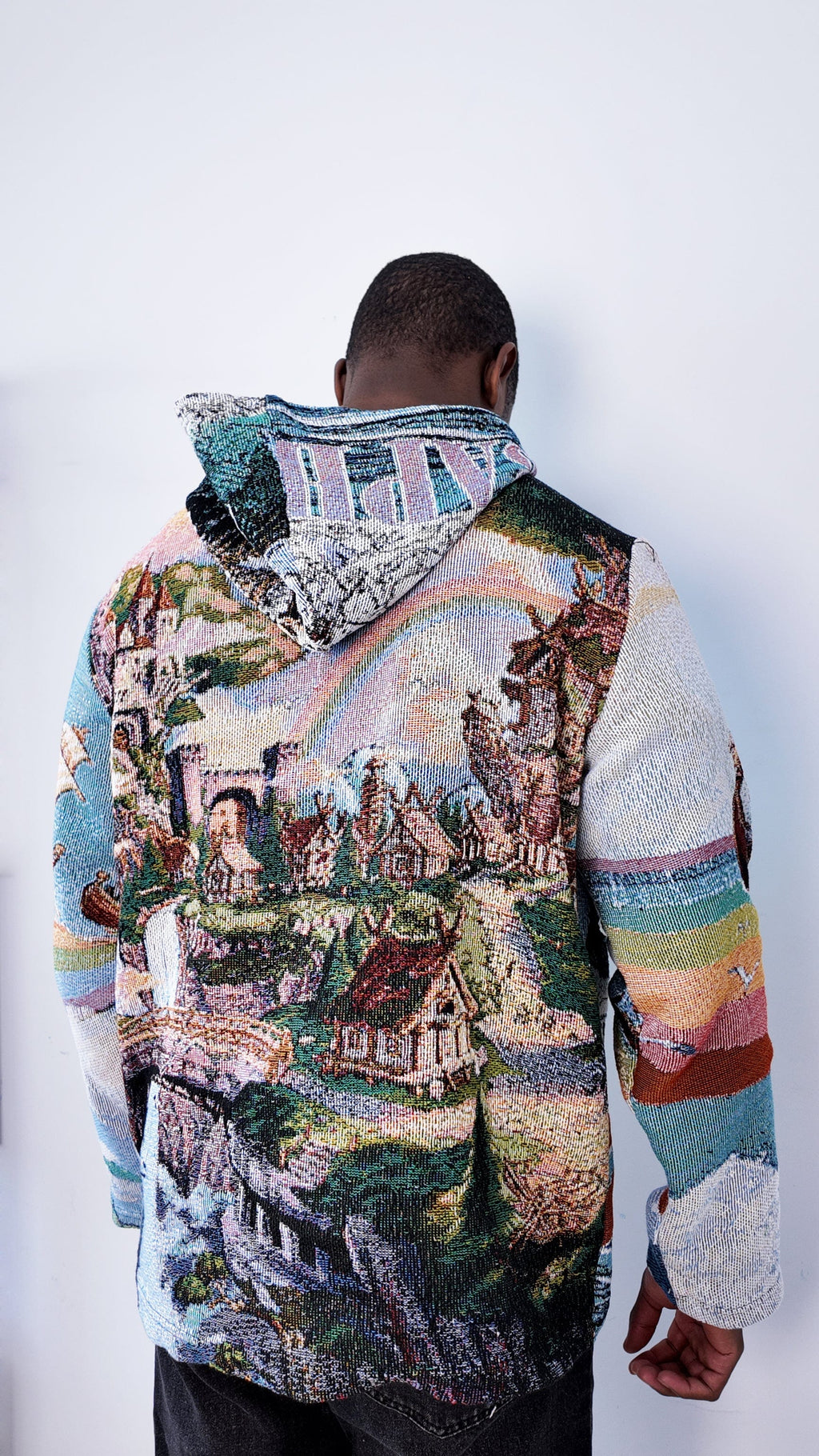 RDMCLOTHINGART tapestry hoodie ELBAPH TAPESTRY HOODIE