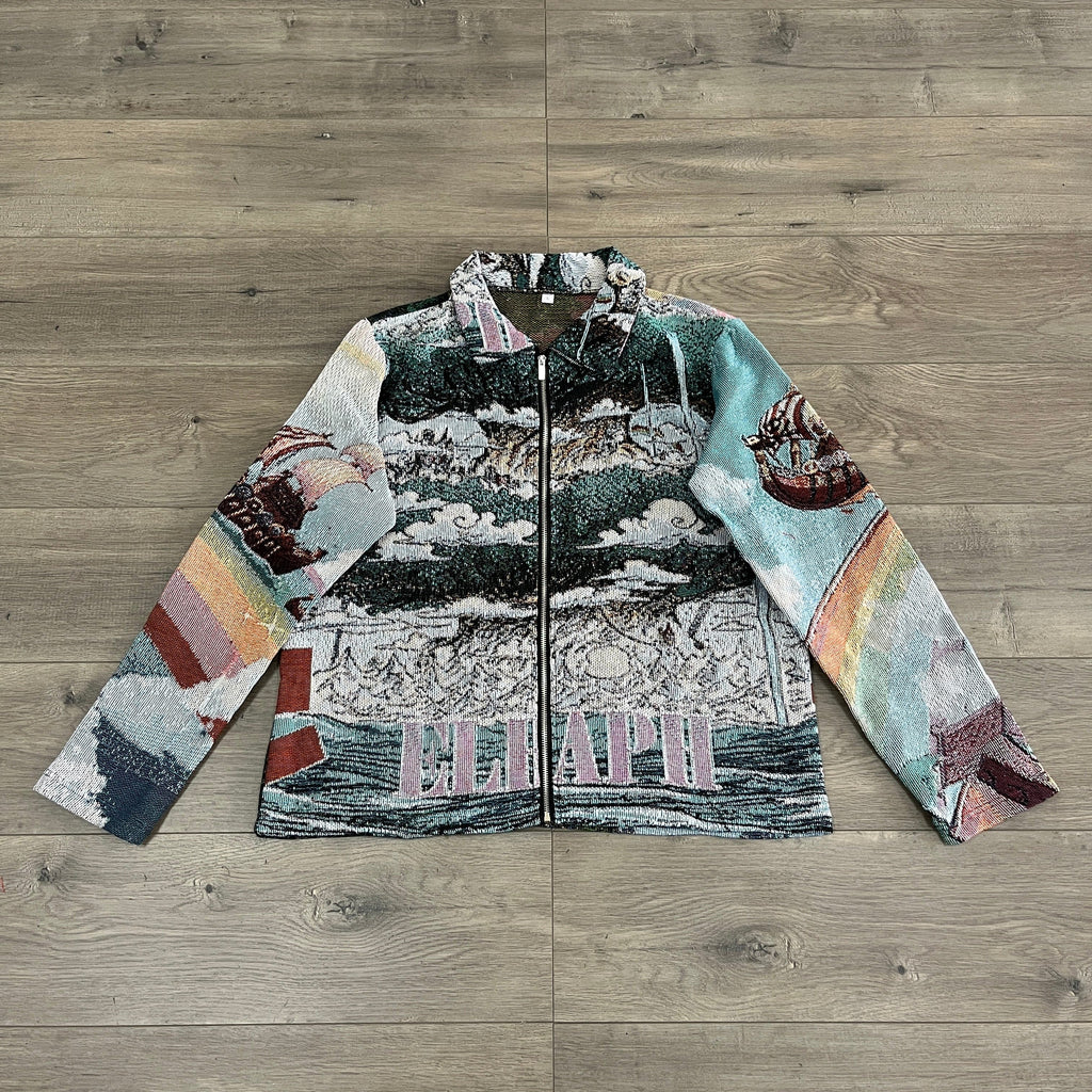 RDMCLOTHINGART tapestry hoodie ELBAPH TAPESTRY JACKET