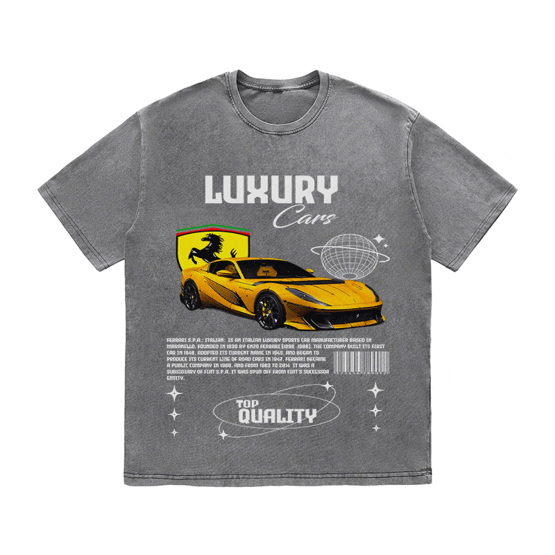 RDMCLOTHINGART tapestry hoodie FERRARI HEAVY WEIGHT COTTON TEE-9095
