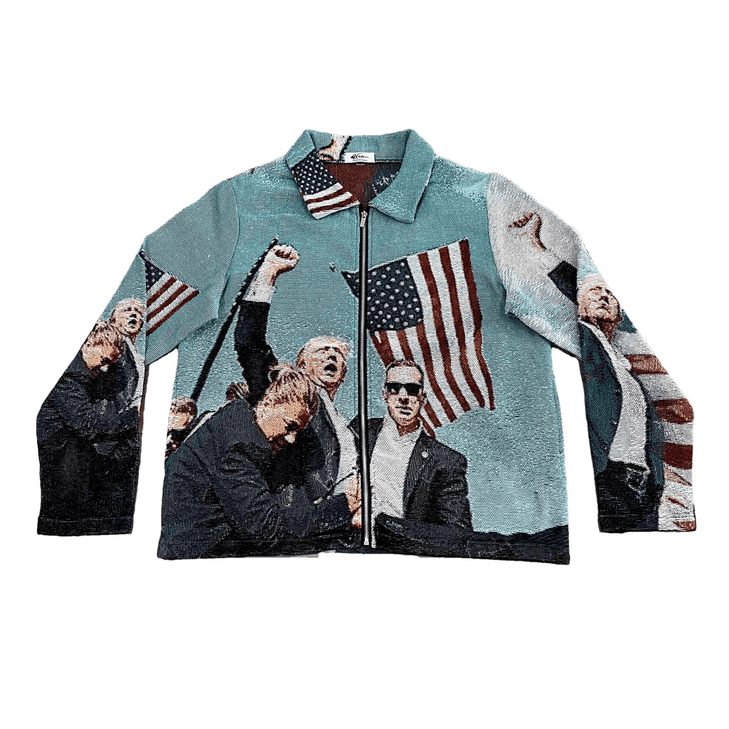 RDMCLOTHINGART tapestry hoodie FIGHT US TAPESTRY JACKET