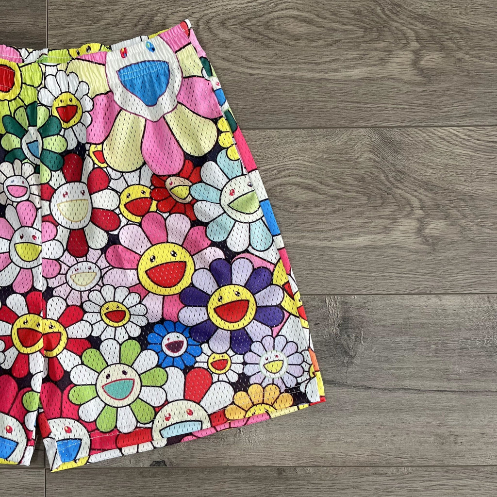 FLOWER MESH SHORTS-8622 - RDMCLOTHINGART