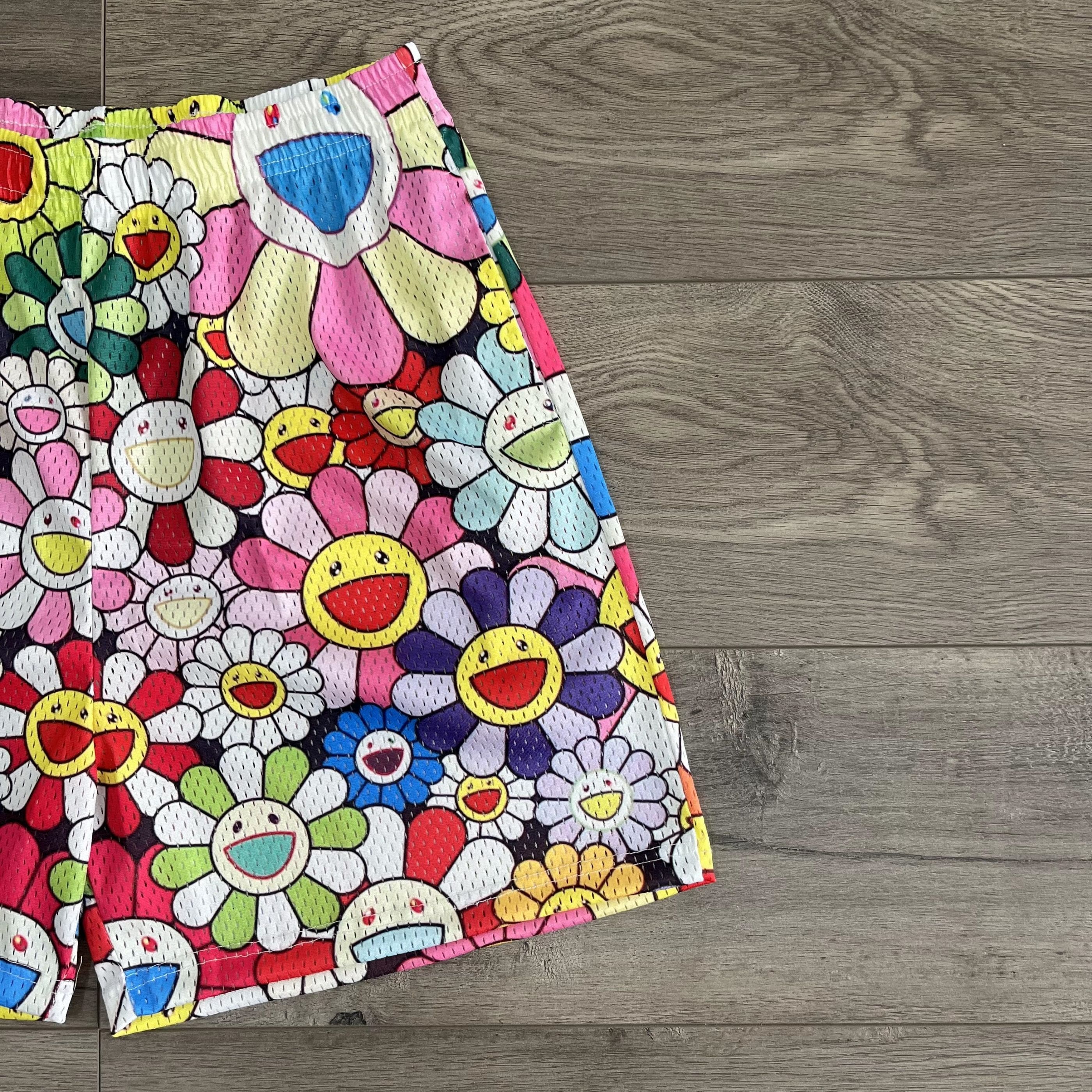 FLOWER MESH SHORTS-8622 - RDMCLOTHINGART