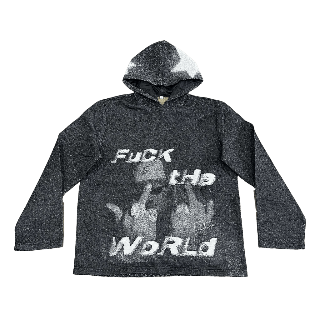 RDMCLOTHINGART tapestry hoodie FXXK THE WORLD TAPESTRY HOODIE