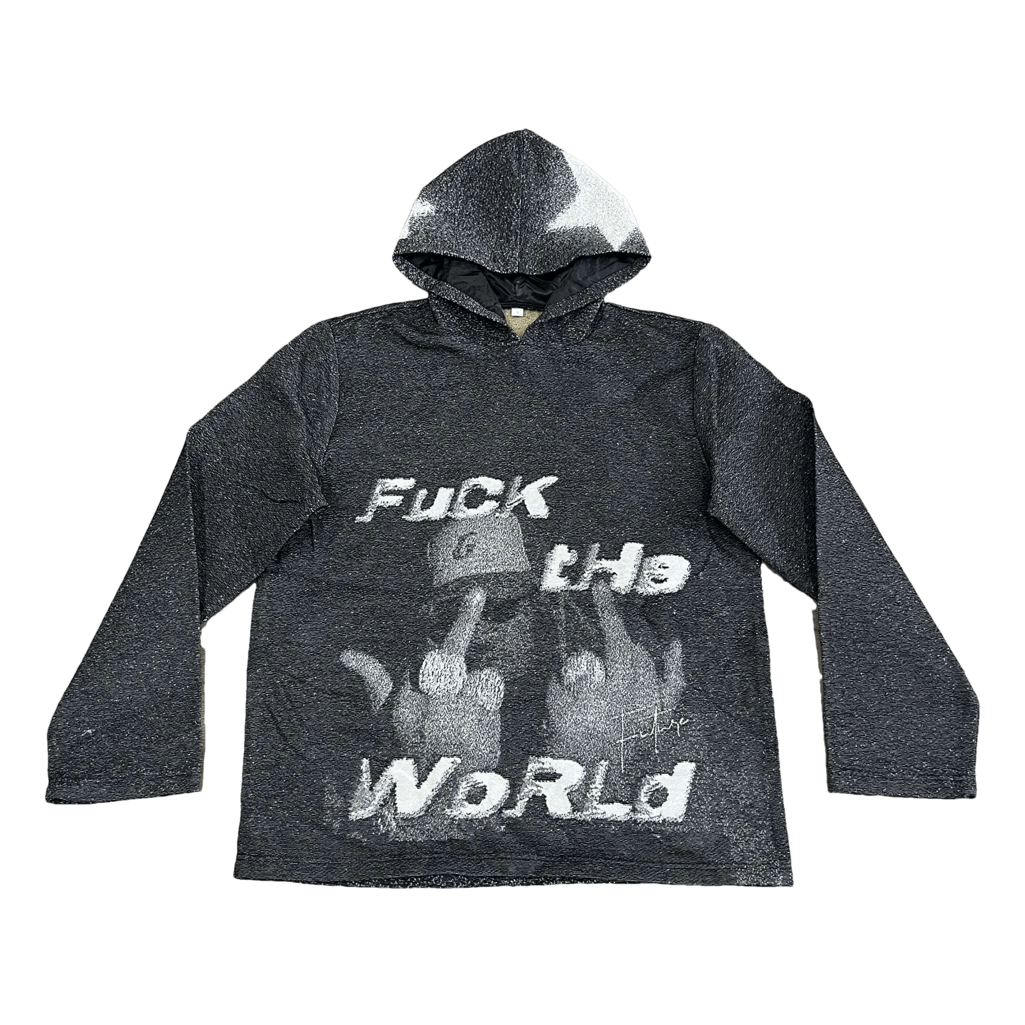 RDMCLOTHINGART tapestry hoodie FXXK THE WORLD TAPESTRY HOODIE