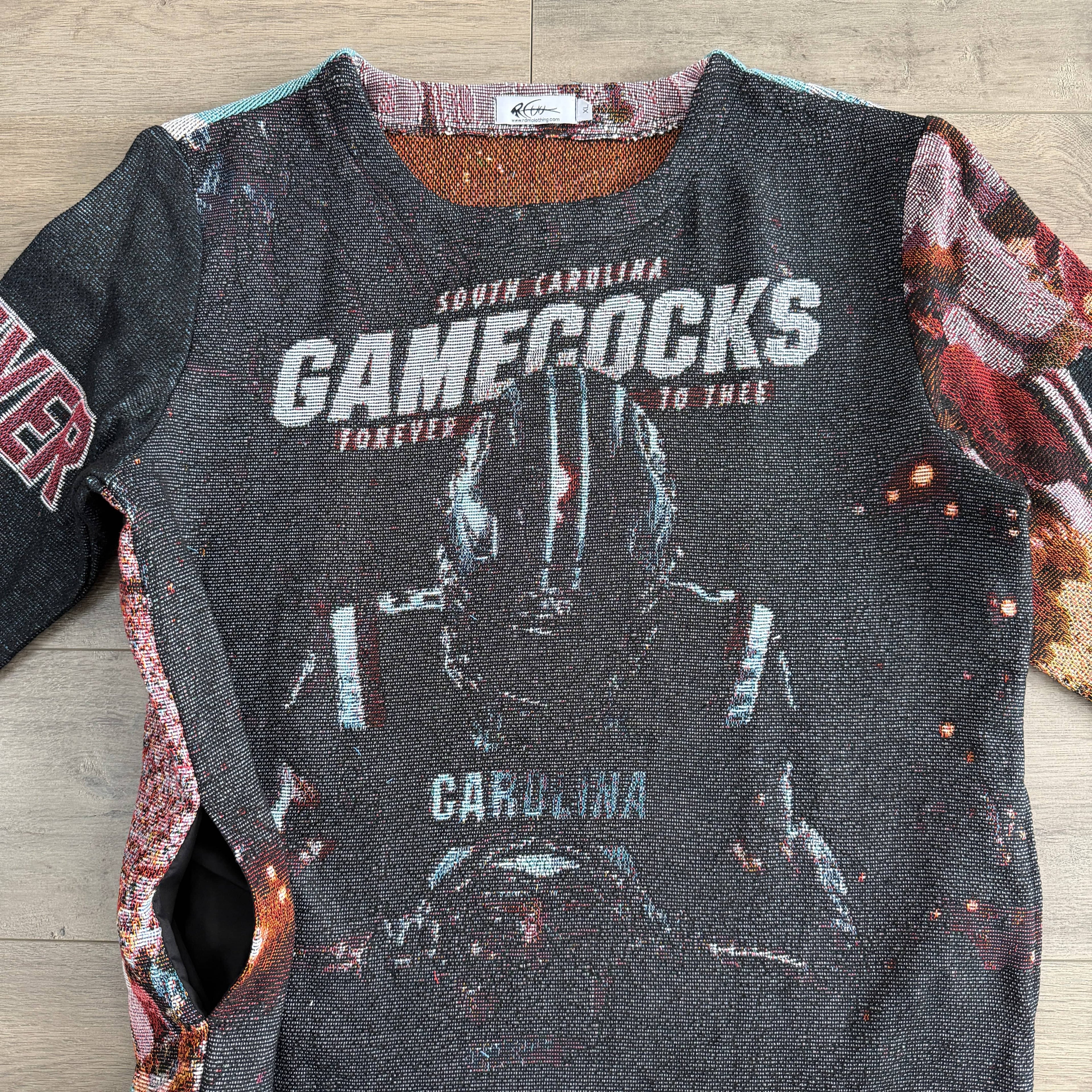 RDMCLOTHINGART tapestry hoodie GAMECOCKS TAPESTRY CREWNECK