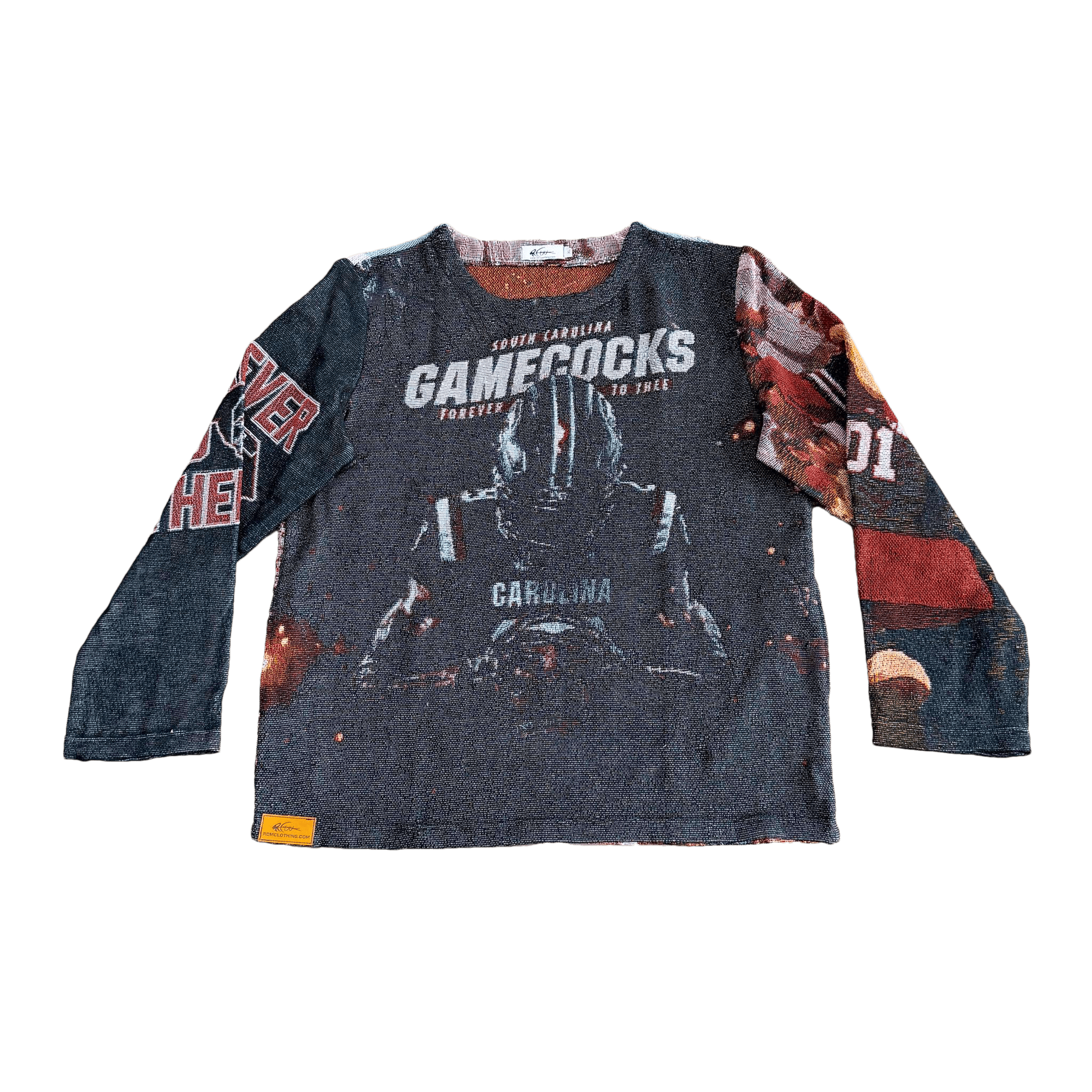RDMCLOTHINGART tapestry hoodie GAMECOCKS TAPESTRY CREWNECK