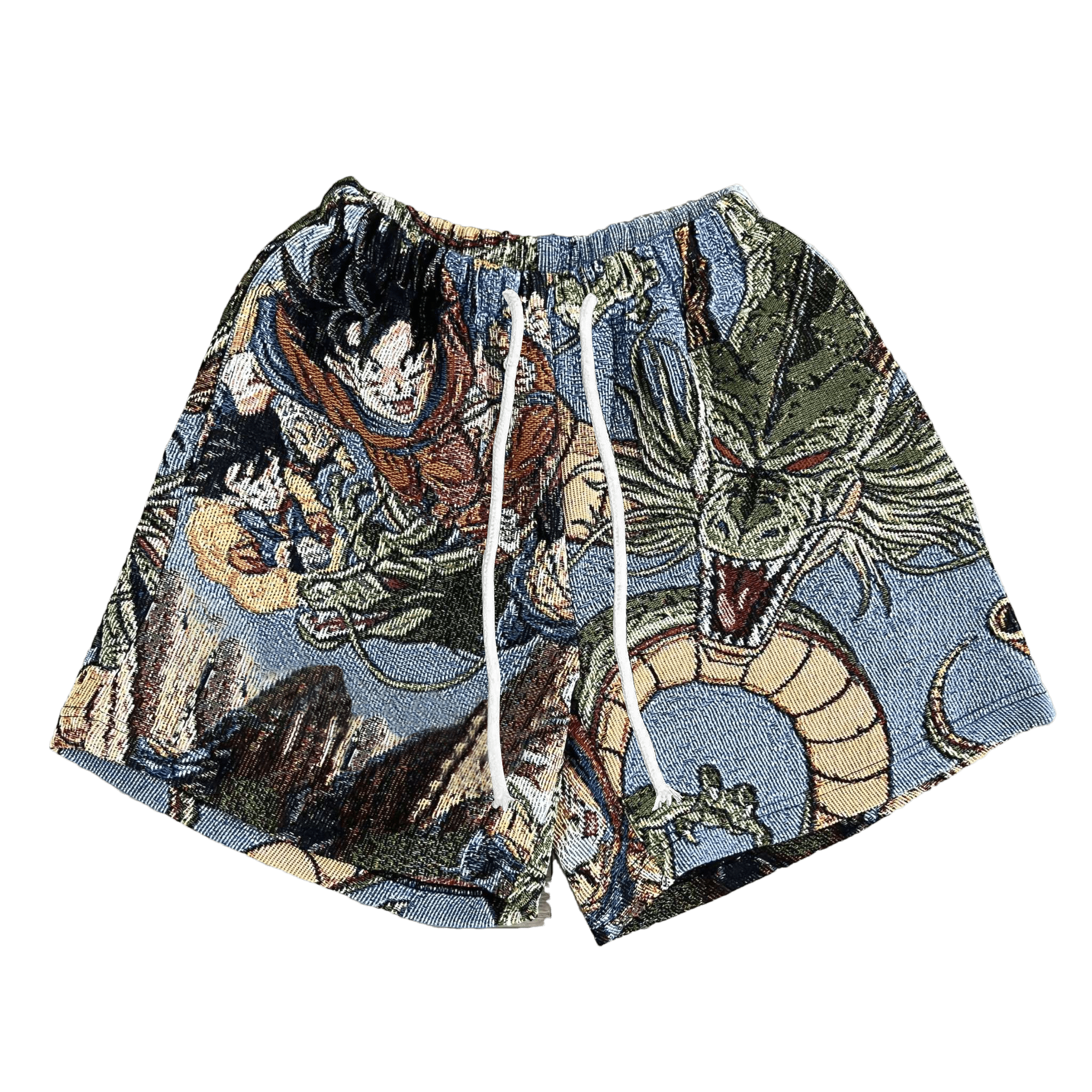 GOKU TAPESTRY SHORTS - RDMCLOTHINGART
