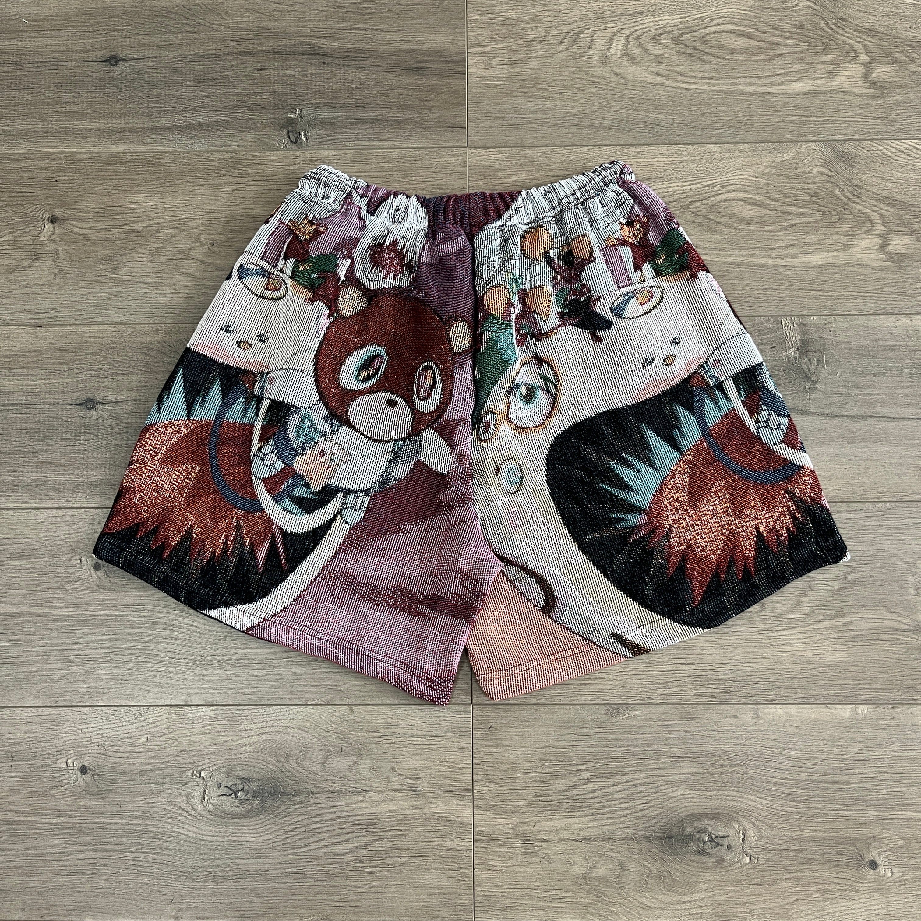RDMCLOTHINGART tapestry hoodie GRADUATION TAPESTRY SHORTS