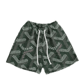 GREEN GY TAPESTRY SHORTS - RDMCLOTHINGART