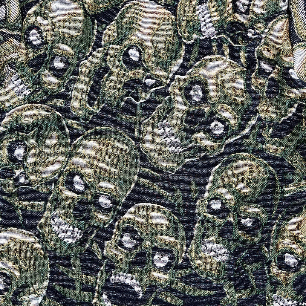 RDMCLOTHINGART tapestry hoodie GREEN SKULL Tapestry JACKET