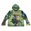 RDMCLOTHINGART tapestry hoodie GREEN SPIDERMAN TAPESTRY