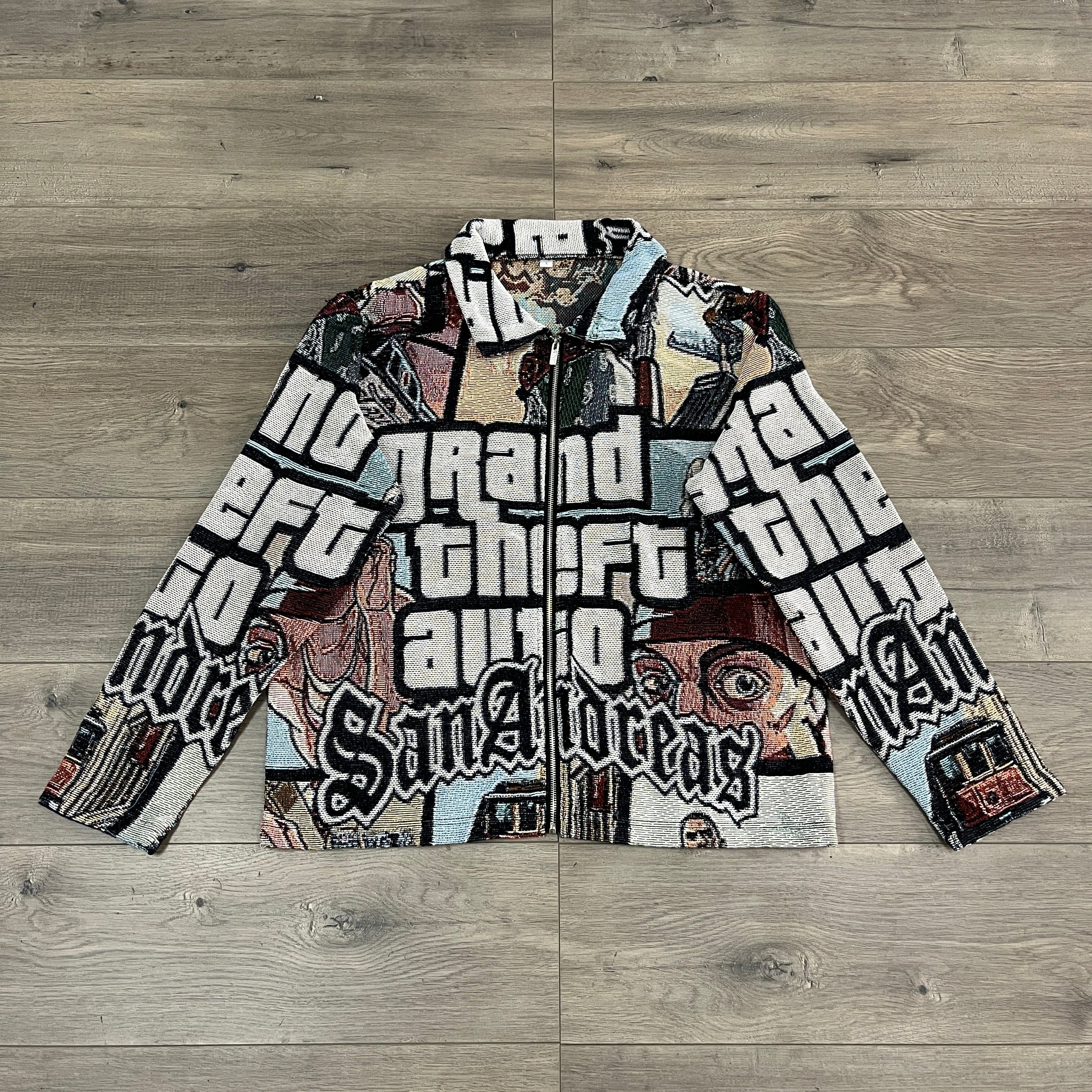 RDMCLOTHINGART tapestry hoodie GTA TAPESTRY JACKET