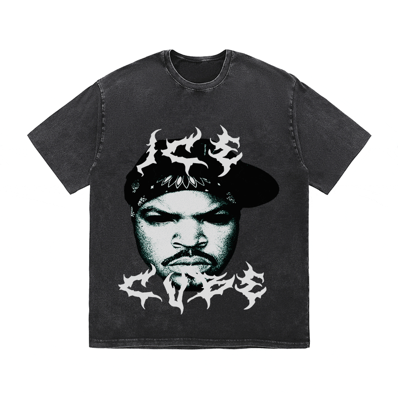 RDMCLOTHINGART tapestry hoodie ICE CUBE HEAVY WEIGHT COTTON TEE-8879