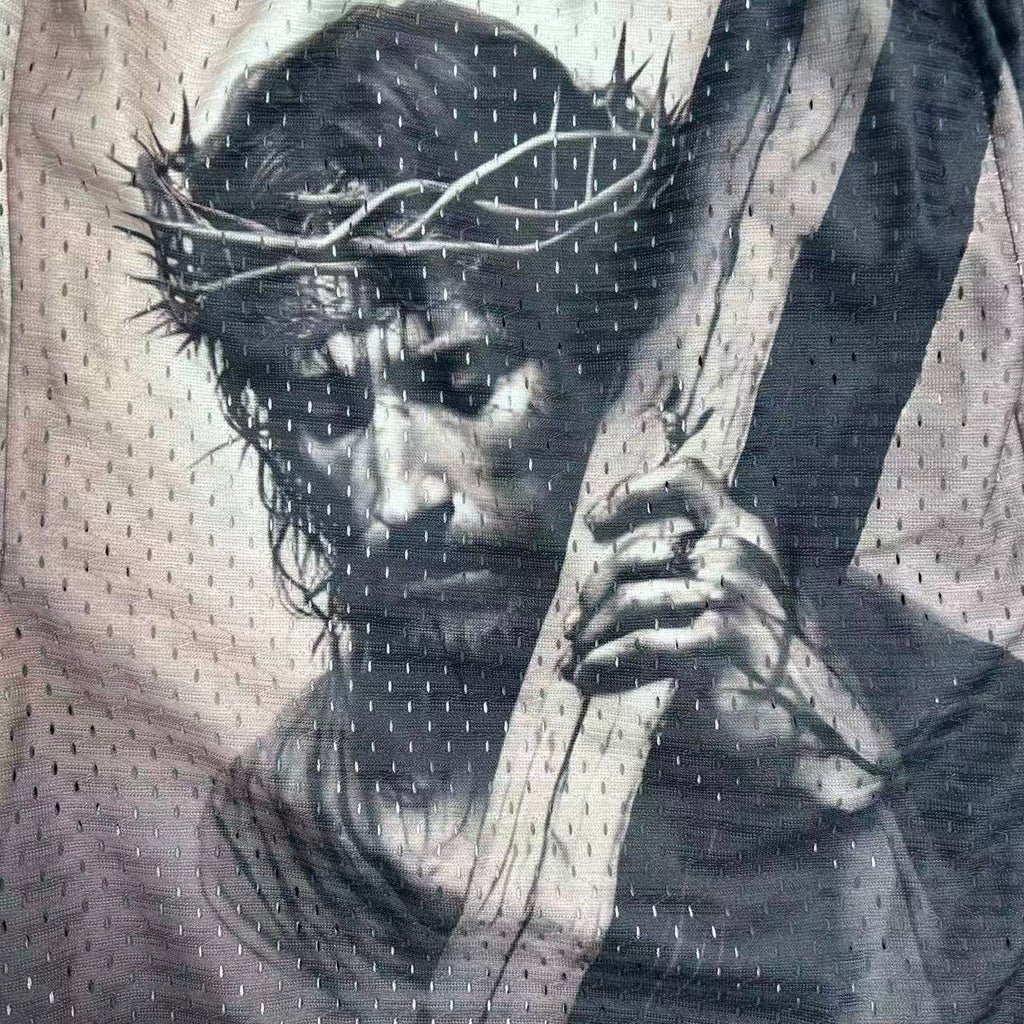 RDMCLOTHINGART tapestry hoodie JESUS V3-8752