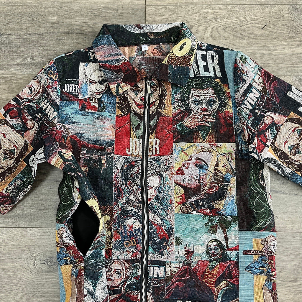 RDMCLOTHINGART tapestry hoodie JOKER&QUINN TAPESTRY TEE