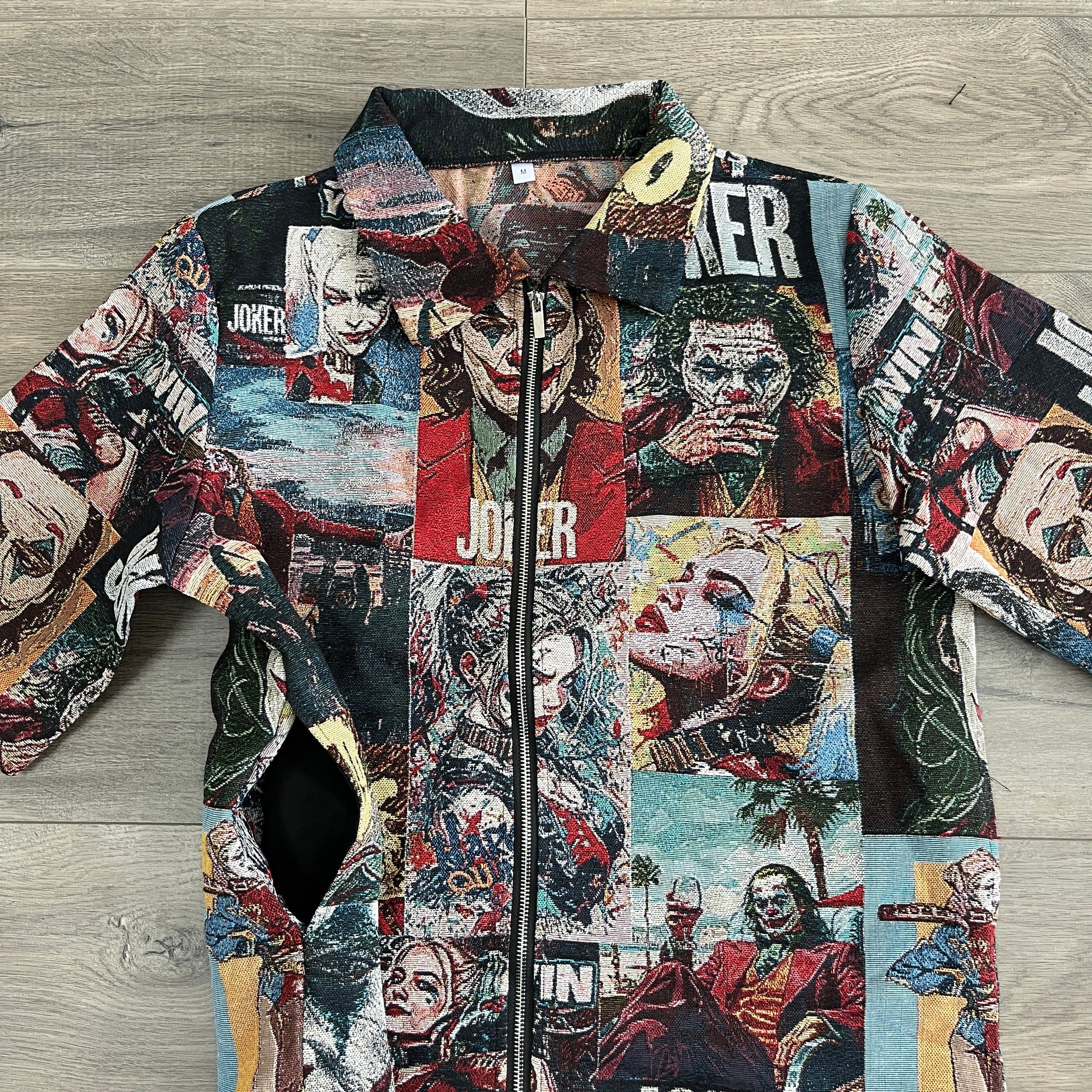 RDMCLOTHINGART tapestry hoodie JOKER&QUINN TAPESTRY TEE