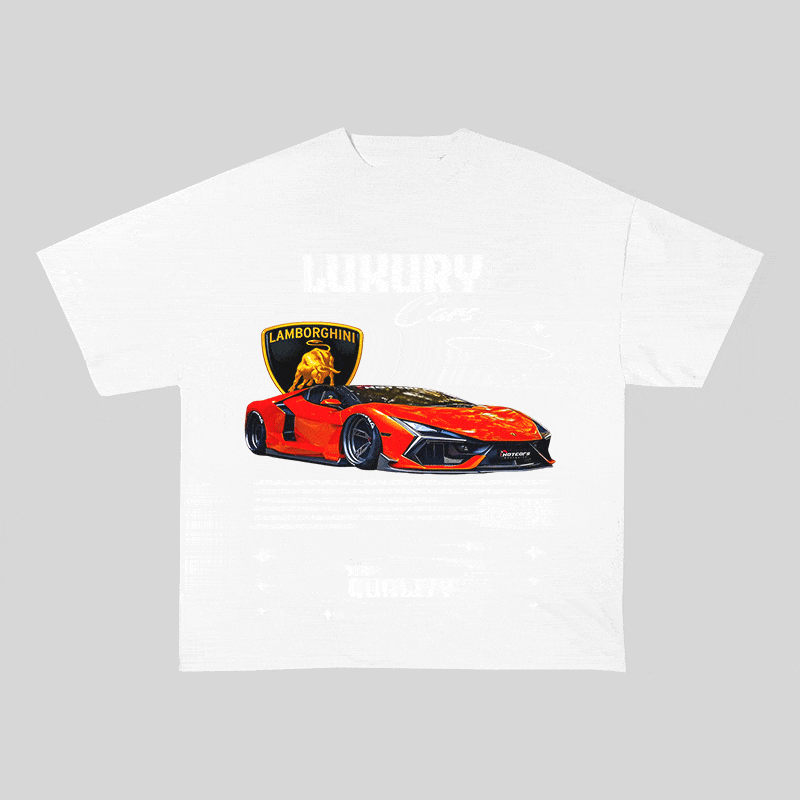 RDMCLOTHINGART tapestry hoodie LAMBORGHINI HEAVY WEIGHT COTTON TEE-9102