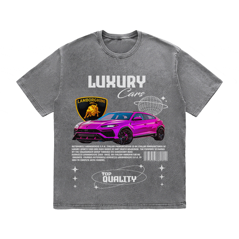 RDMCLOTHINGART tapestry hoodie LAMBORGHINI HEAVY WEIGHT COTTON TEE-9103