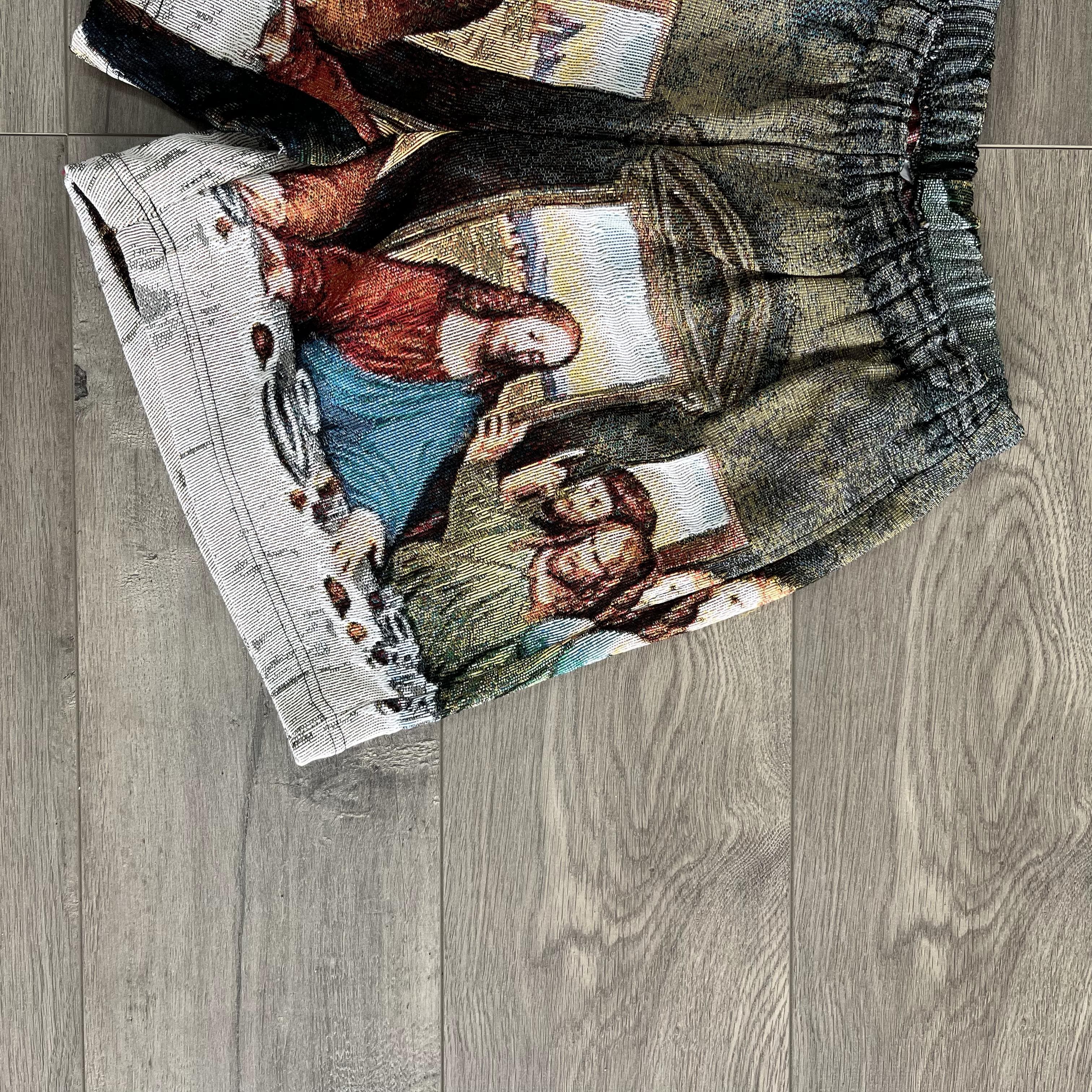 LAST DINNER TAPESTRY SHORT - RDMCLOTHINGART