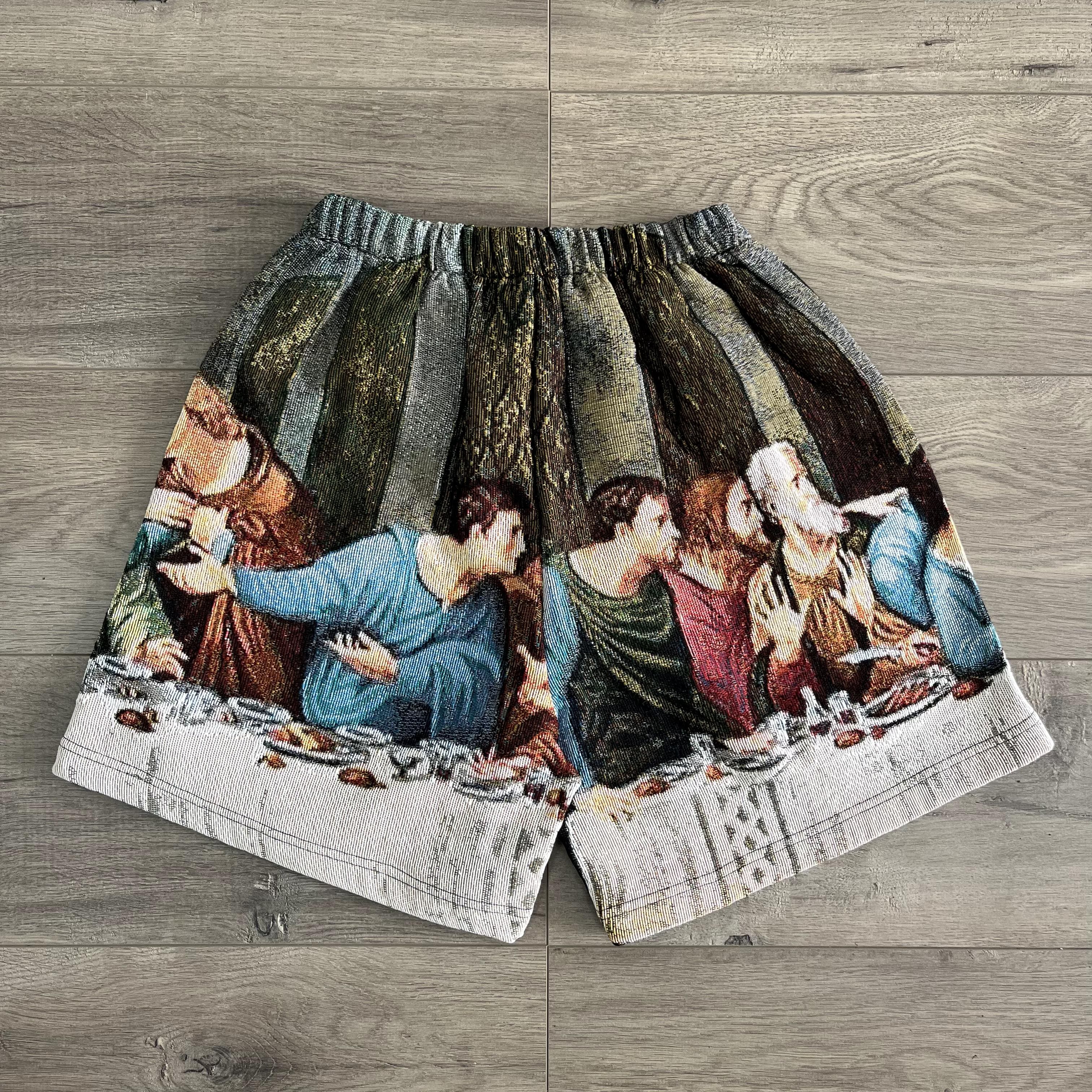 LAST DINNER TAPESTRY SHORT - RDMCLOTHINGART