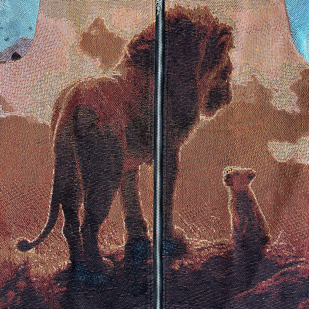 RDMCLOTHINGART tapestry hoodie LION KING TAPESTRY JACKET