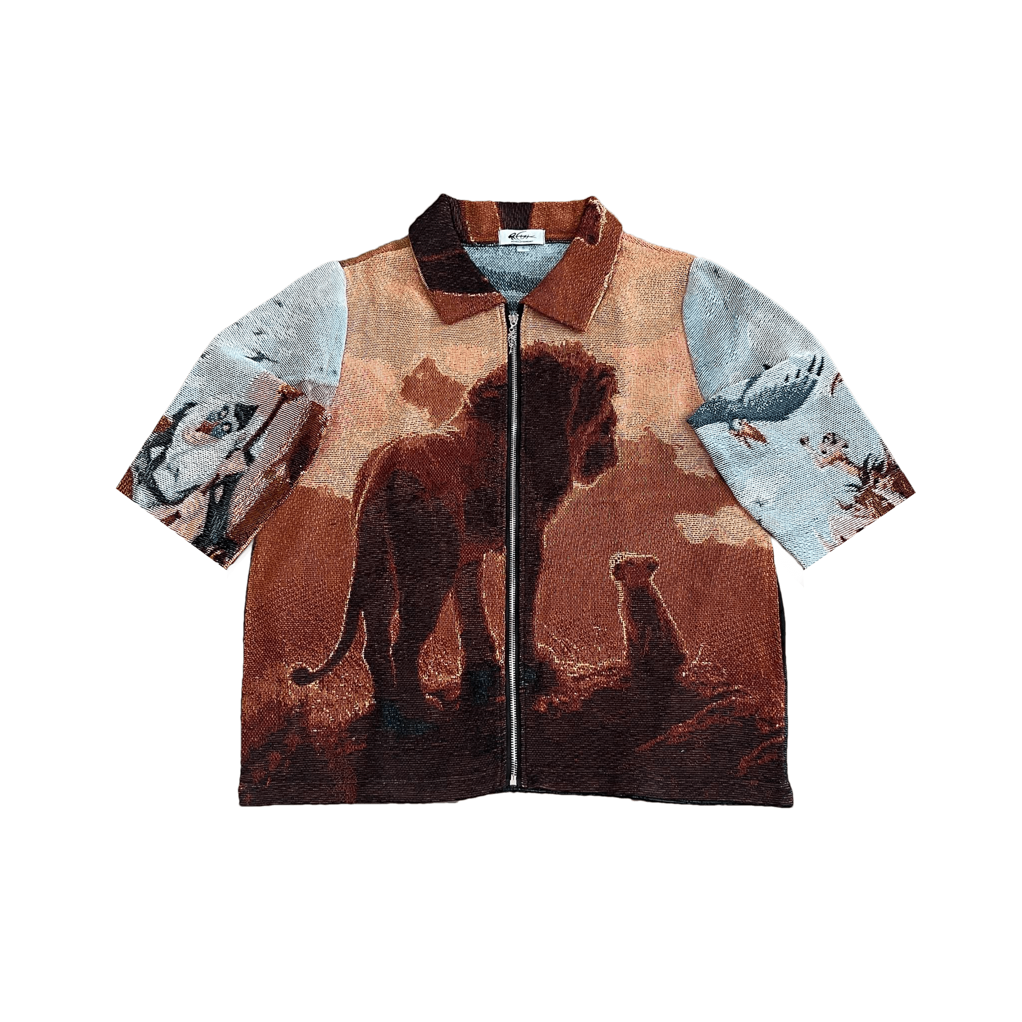 RDMCLOTHINGART tapestry hoodie LION KING TAPESTRY TEE