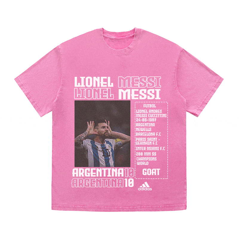 RDMCLOTHINGART tapestry hoodie MESSI HEAVY WEIGHT COTTON TEE-8822