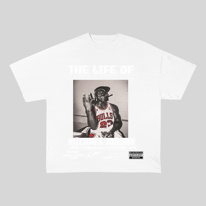 RDMCLOTHINGART tapestry hoodie MJ HEAVY WEIGHT COTTON TEE-8823