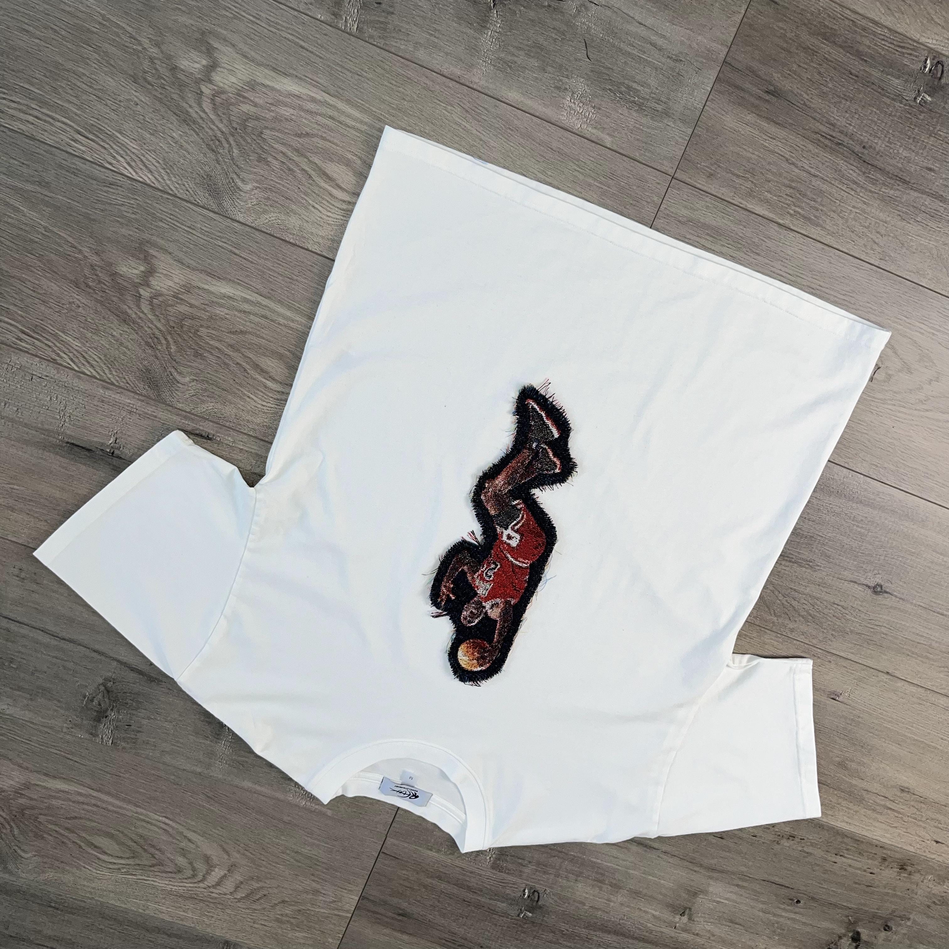RDMCLOTHINGART tapestry hoodie MJ LAYUP HEAVY WEIGHT PATCH TEE-8108
