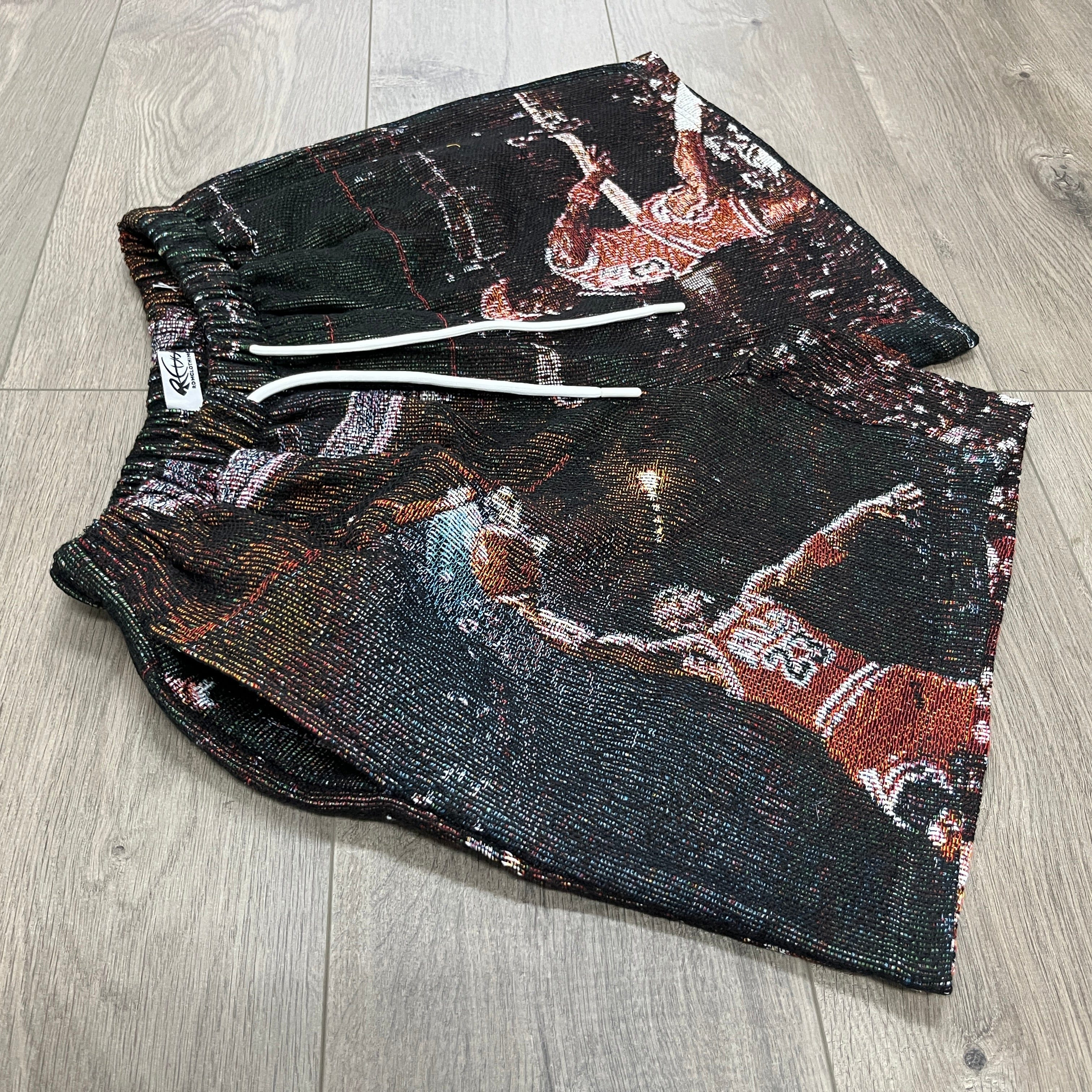 RDMCLOTHINGART tapestry hoodie MJ TAPESTRY SHORTS