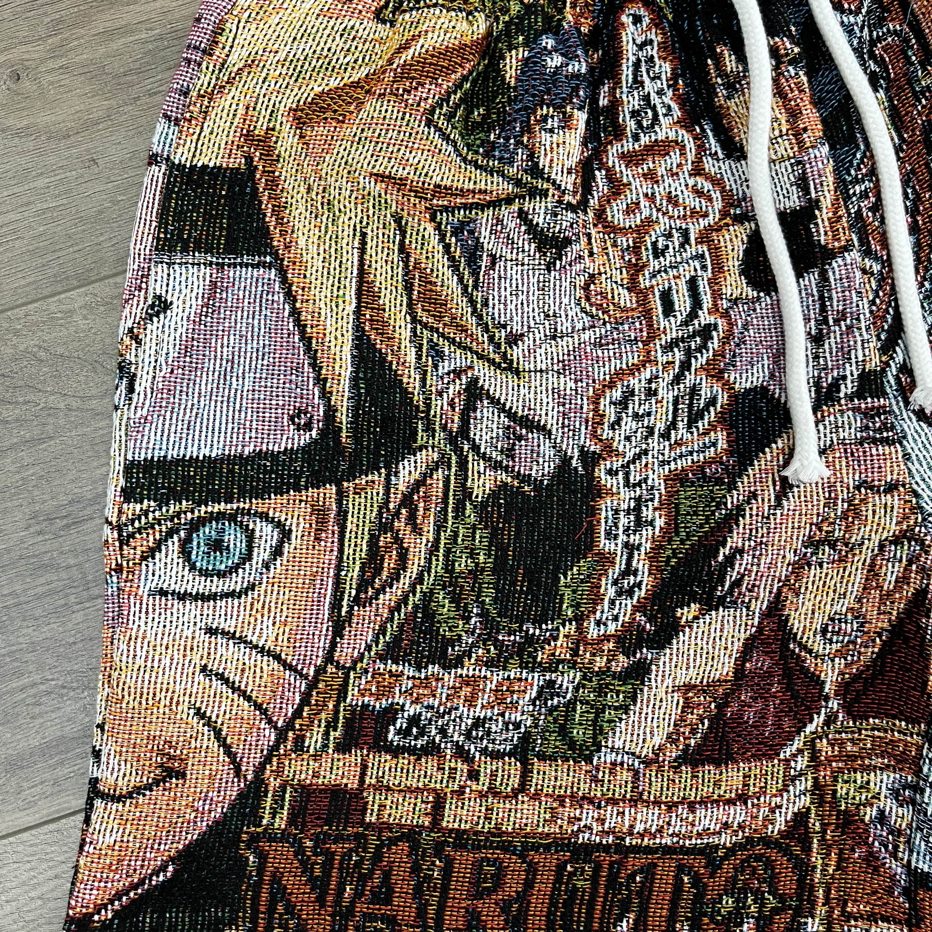N TAPESTRY SHORTS - RDMCLOTHINGART