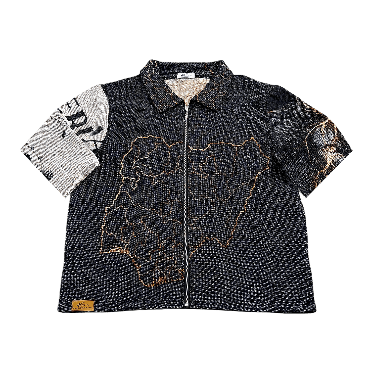 RDMCLOTHINGART tapestry hoodie NIGERIA TAPESTRY TEE