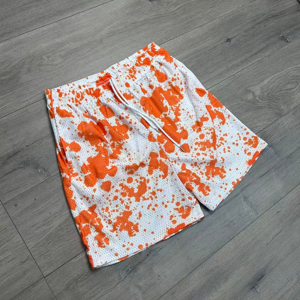 RDMCLOTHINGART tapestry hoodie ORANGE PAINT-8796