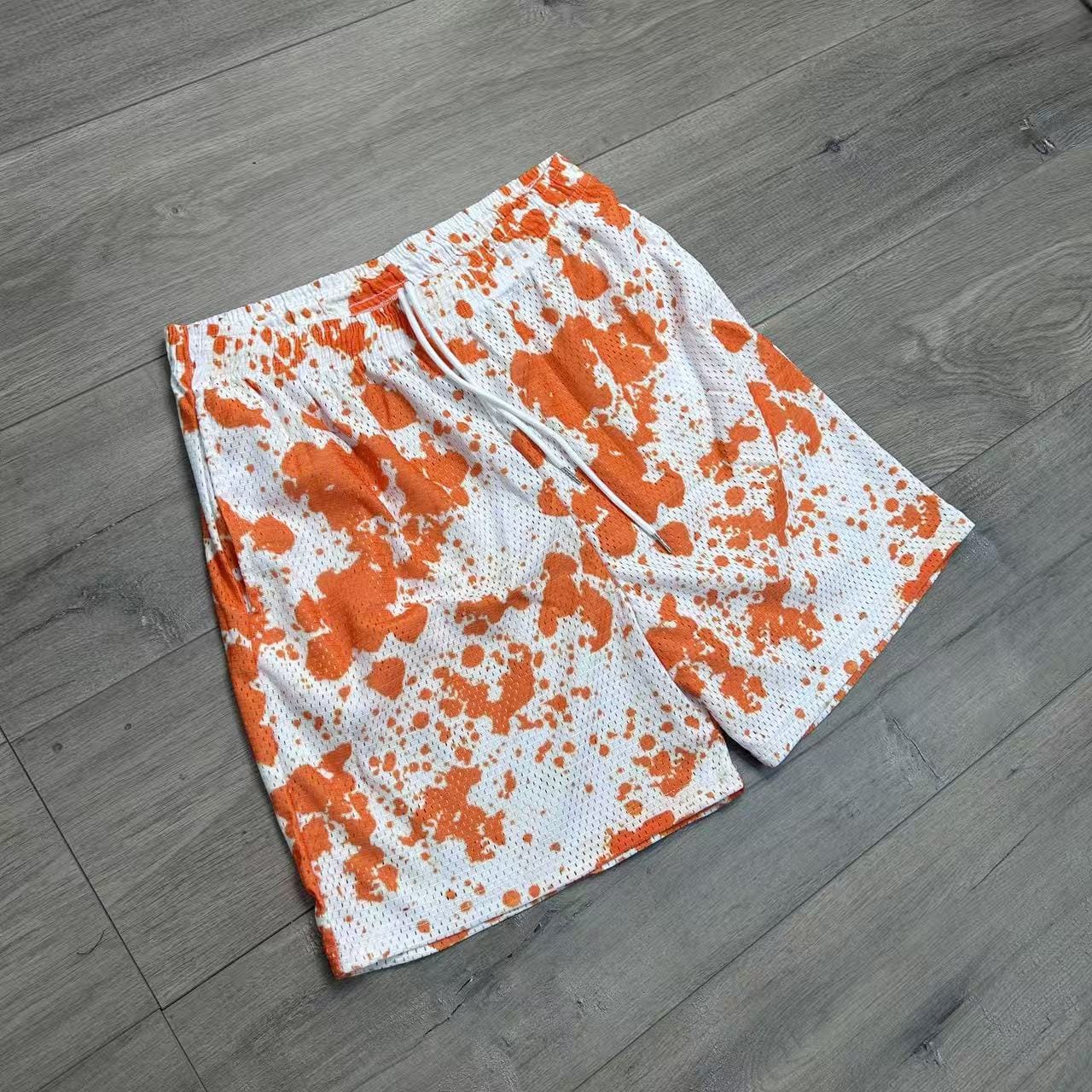 RDMCLOTHINGART tapestry hoodie ORANGE PAINT-8796