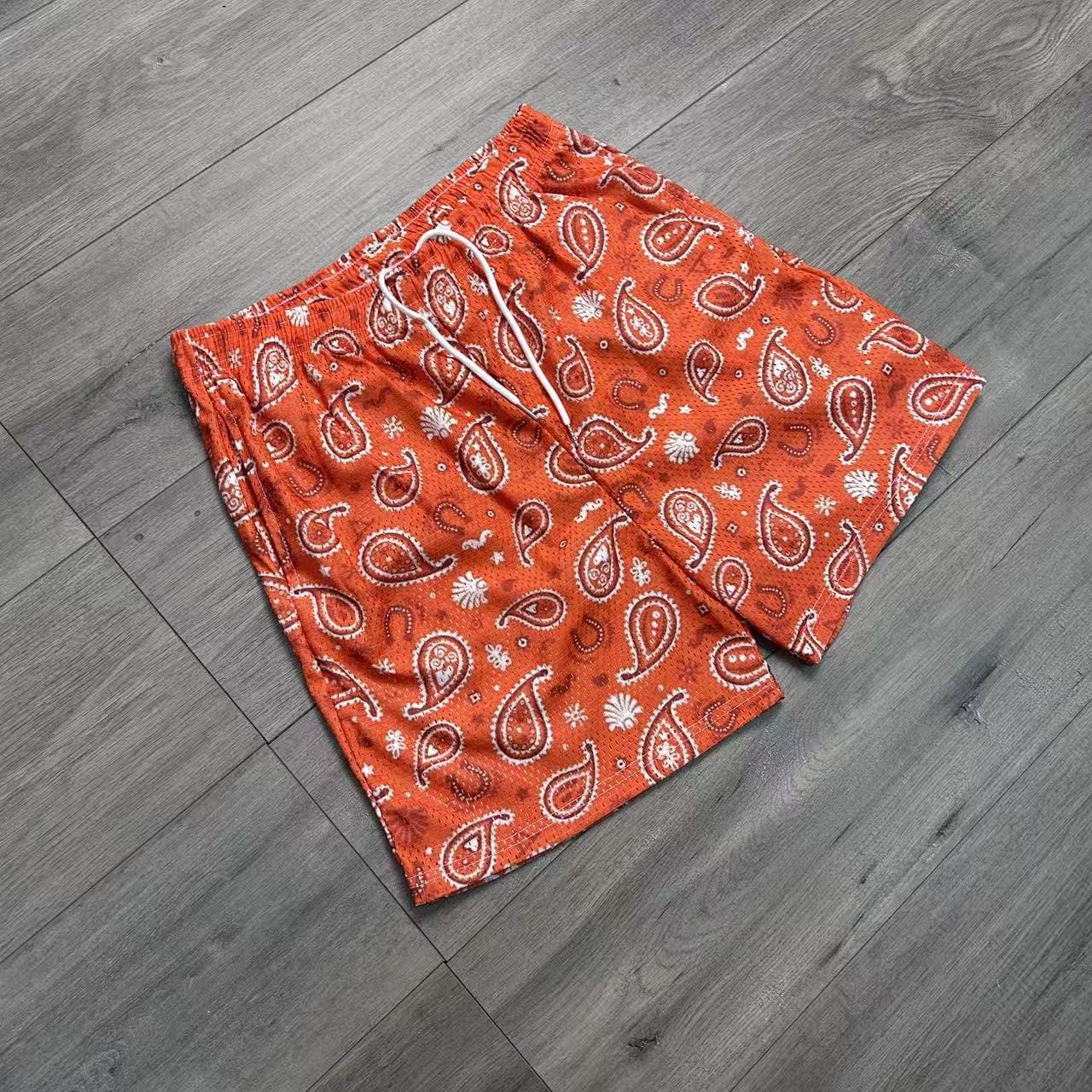 RDMCLOTHINGART tapestry hoodie ORANGE PAISLEY-8797