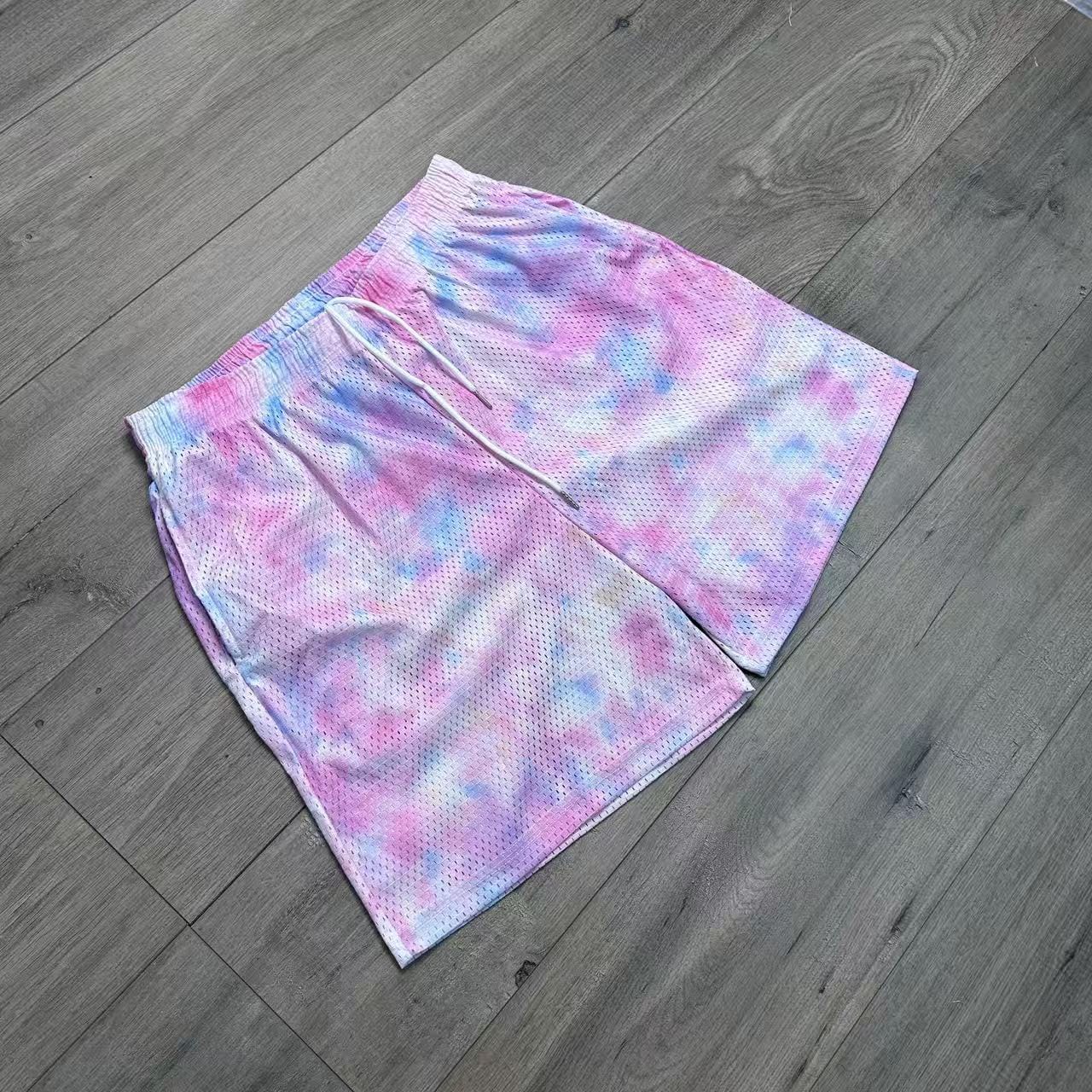 RDMCLOTHINGART tapestry hoodie PINK TIE DIE-8800