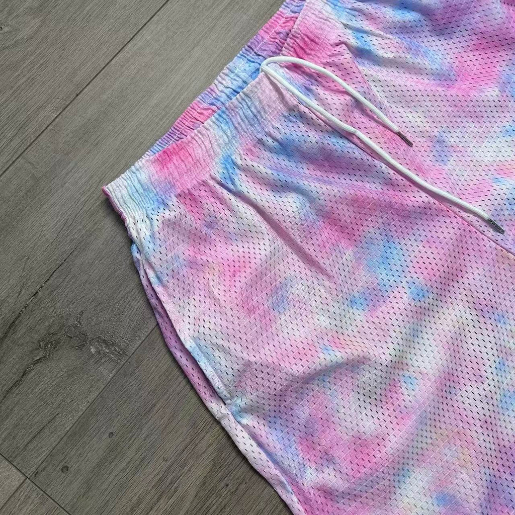 RDMCLOTHINGART tapestry hoodie PINK TIE DIE-8800