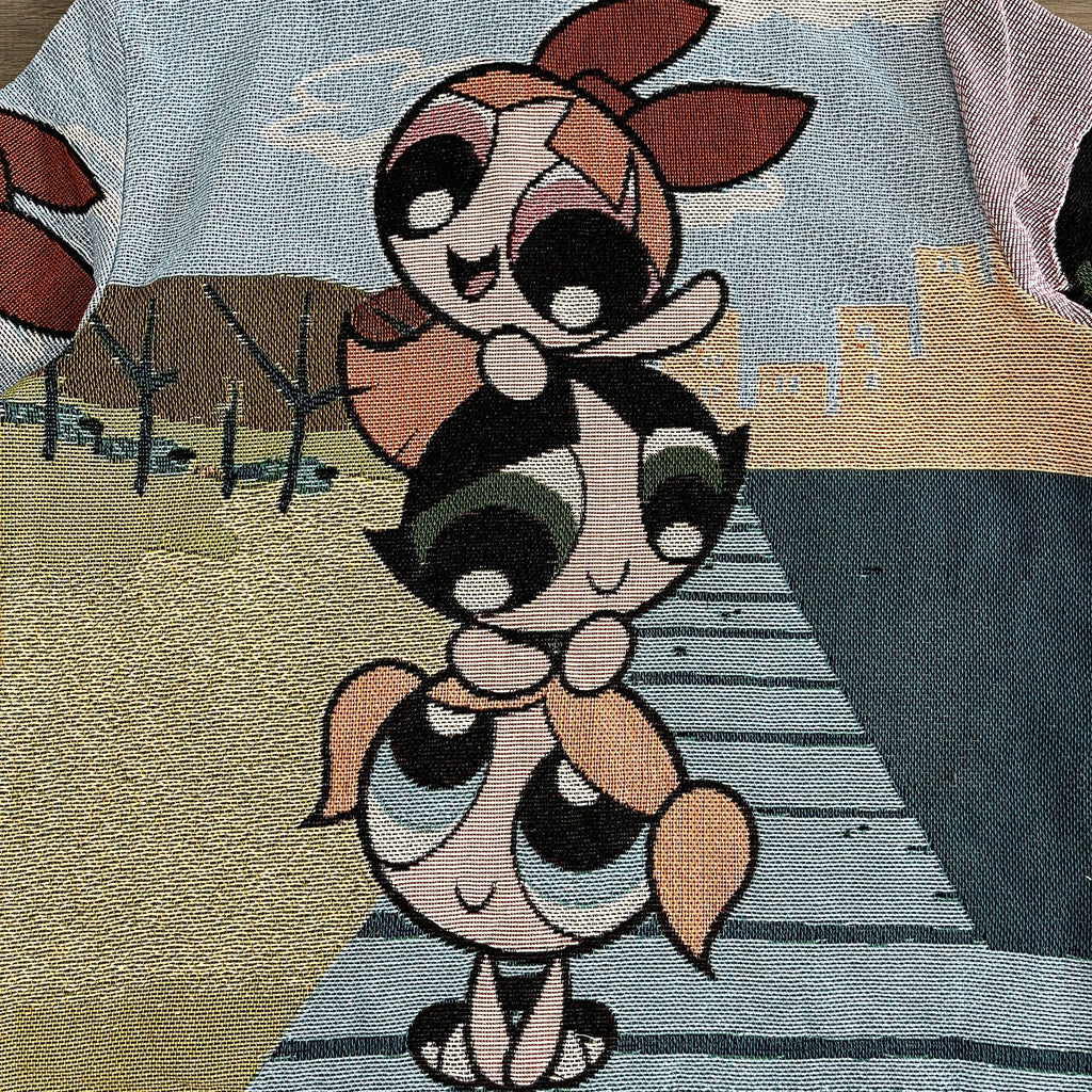 RDMCLOTHINGART tapestry hoodie POWERPUFF GIRLS TAPESTRY HOODIE