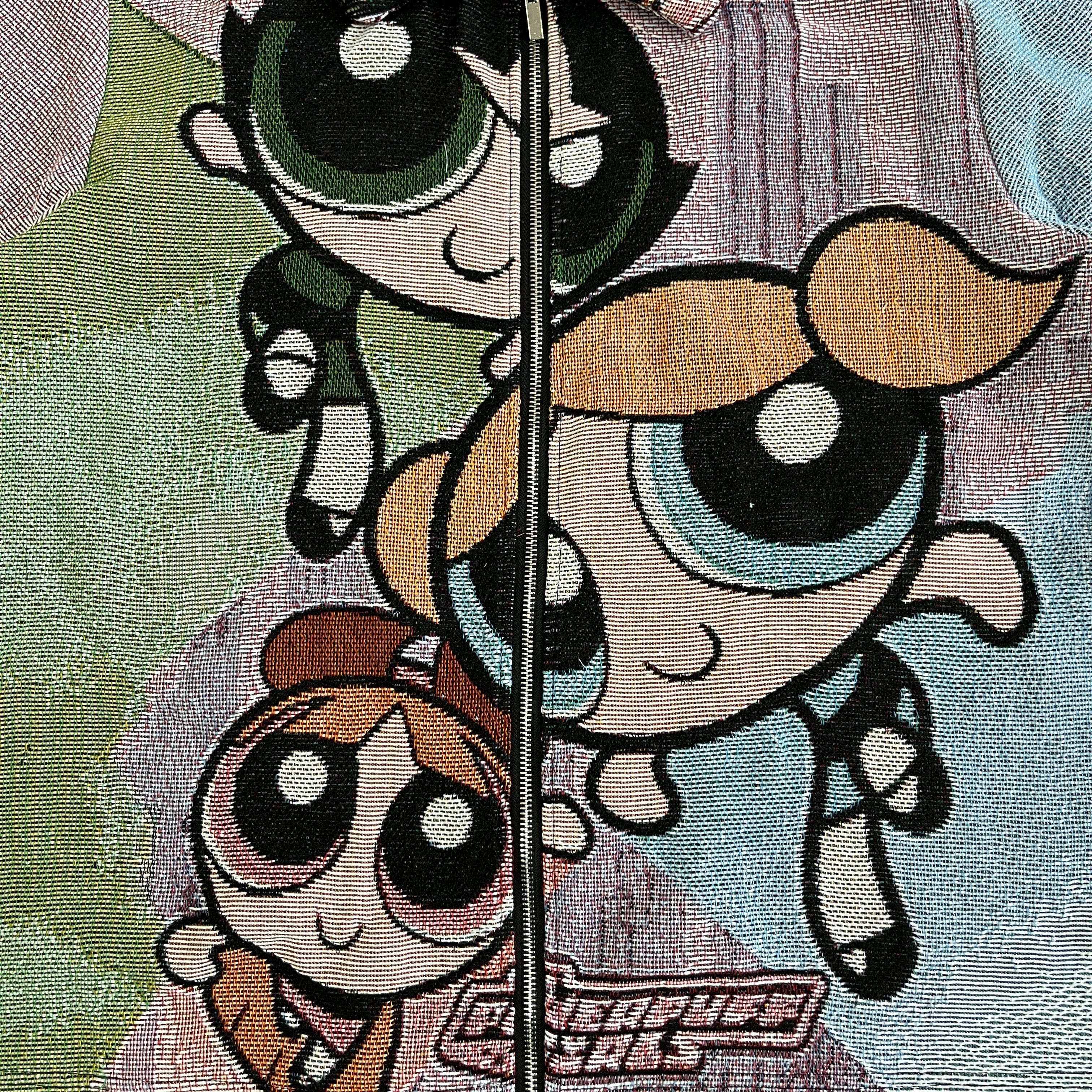 RDMCLOTHINGART tapestry hoodie POWERPUFF GIRLS  TAPESTRY TEE