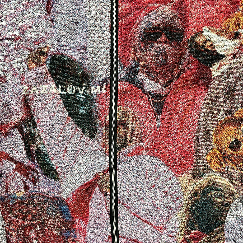 RDMCLOTHINGART tapestry hoodie RED FREE YSL TAPESTRY JACKET