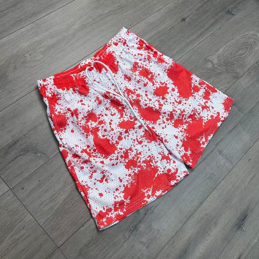 RDMCLOTHINGART tapestry hoodie RED PAINT-8803