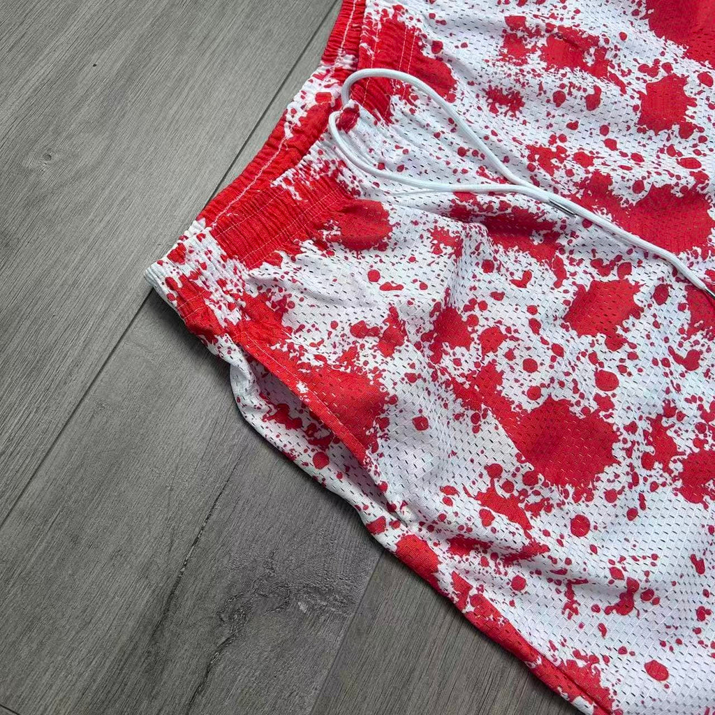 RDMCLOTHINGART tapestry hoodie RED PAINT-8803