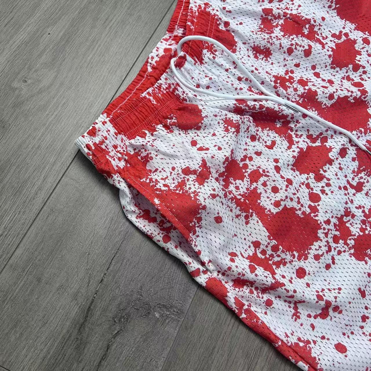 RDMCLOTHINGART tapestry hoodie RED PAINT-8803