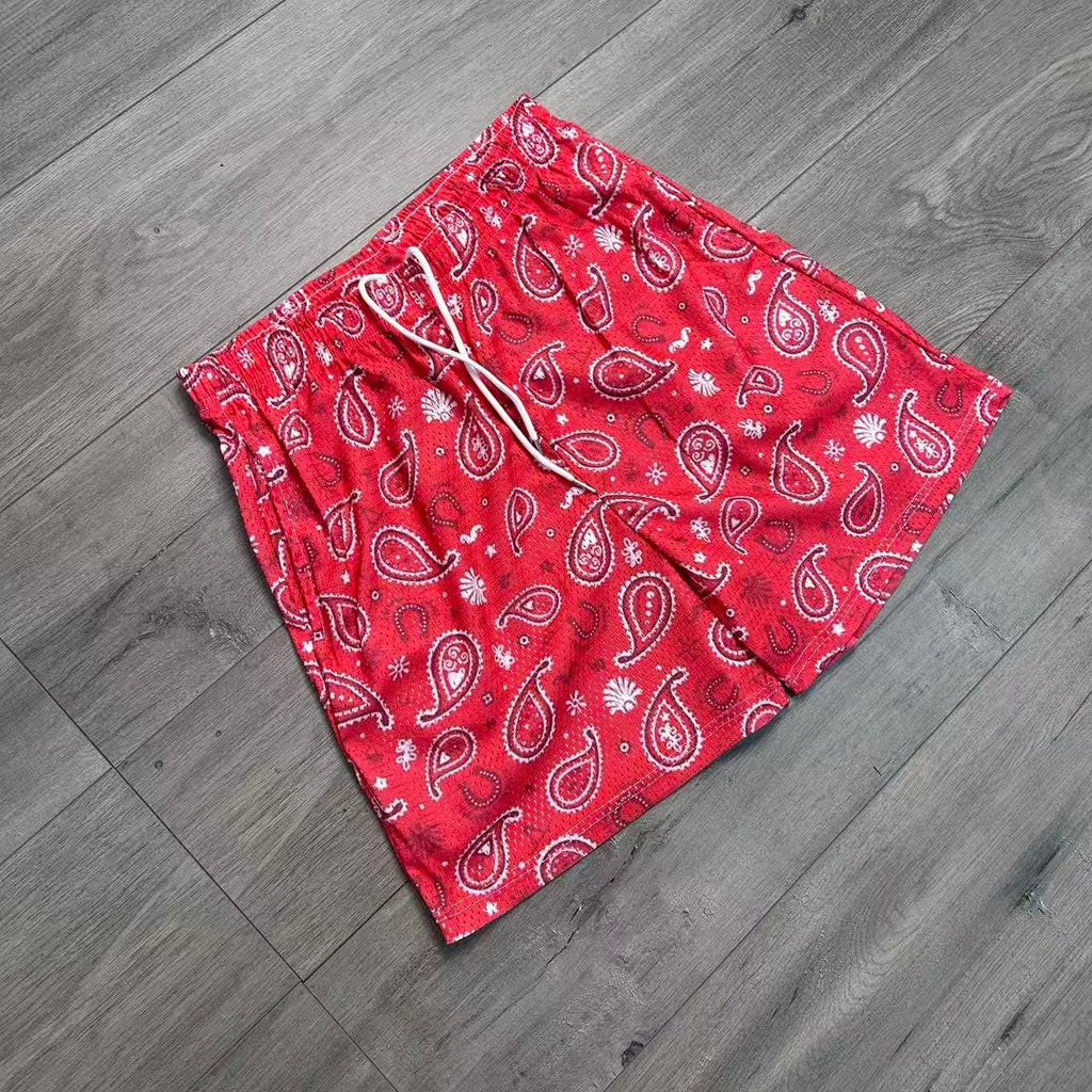RDMCLOTHINGART tapestry hoodie RED PAISLEY-8804