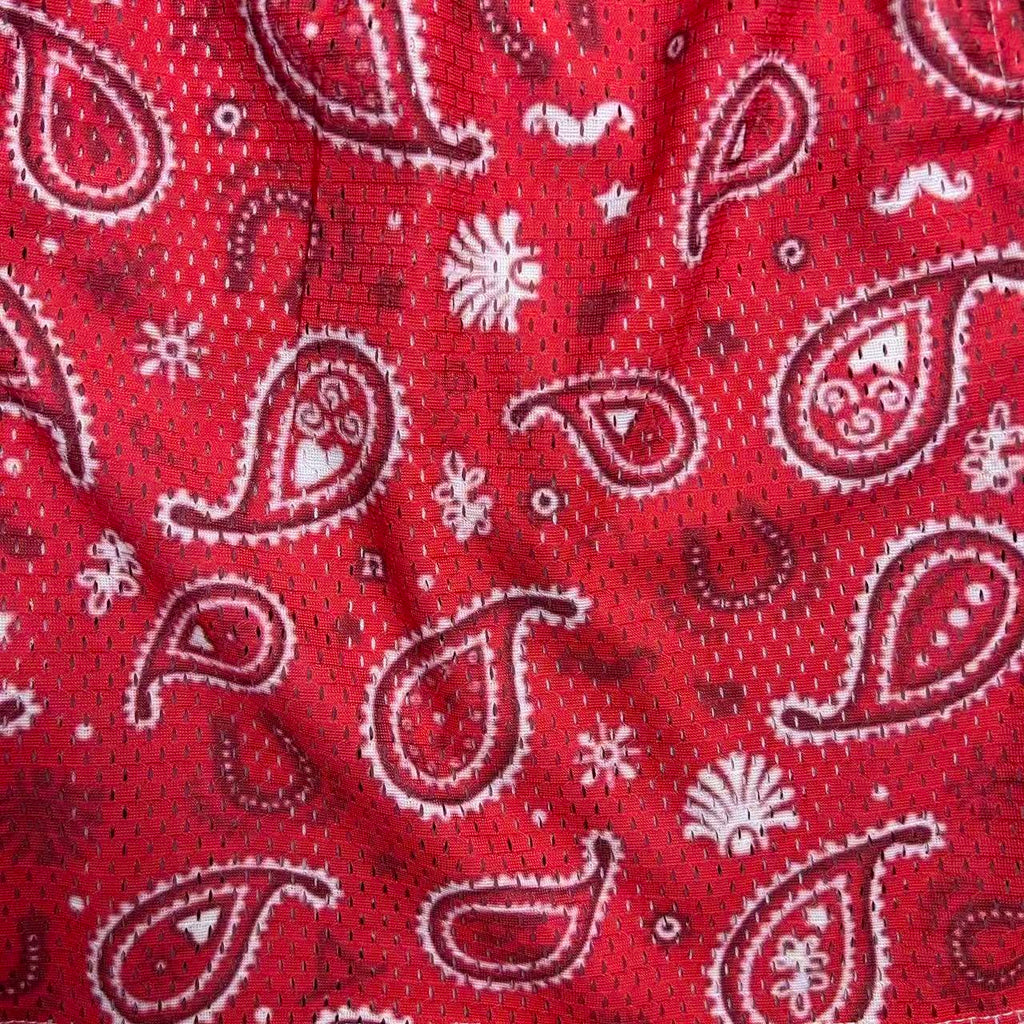 RDMCLOTHINGART tapestry hoodie RED PAISLEY-8804