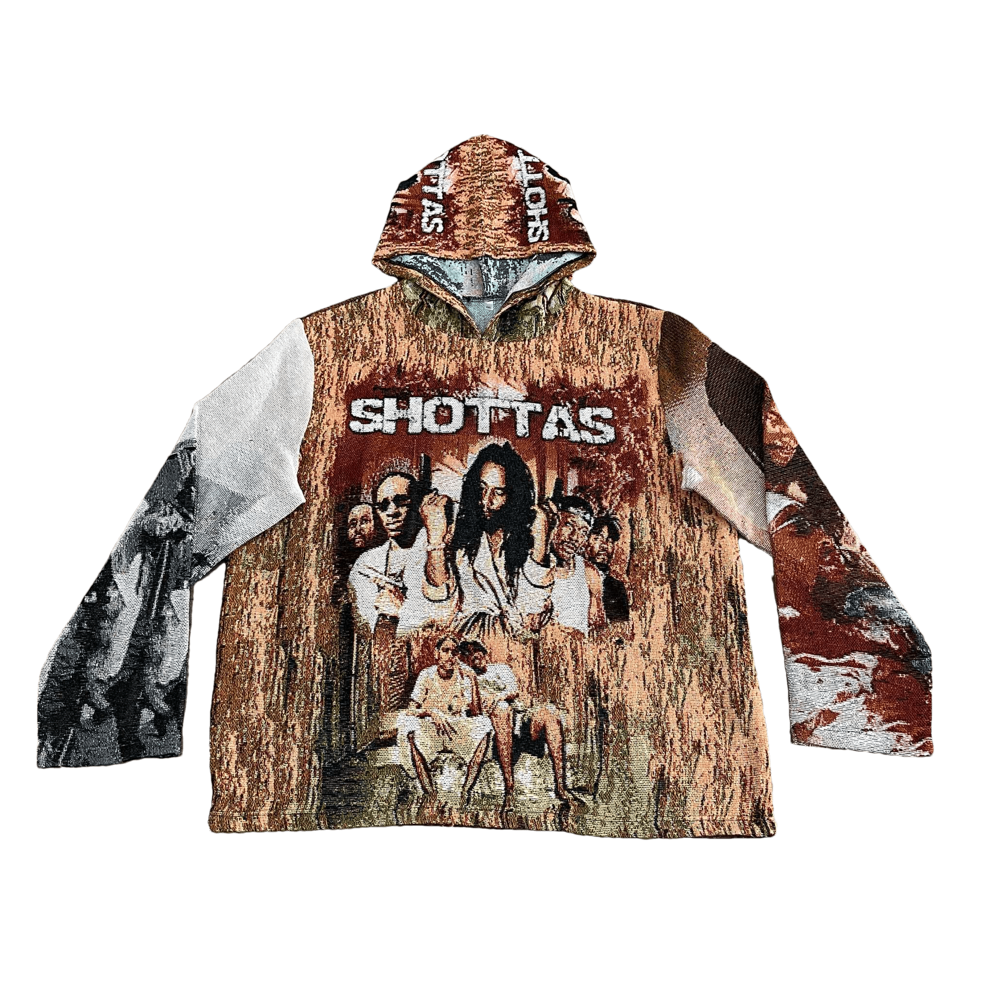 RDMCLOTHINGART tapestry hoodie SHOTTAS TAPESTRY HOODIE
