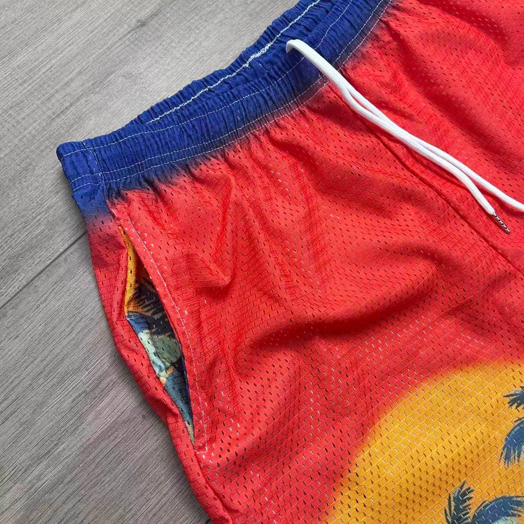 RDMCLOTHINGART tapestry hoodie SUNSET V2 MESH SHORTS-8811
