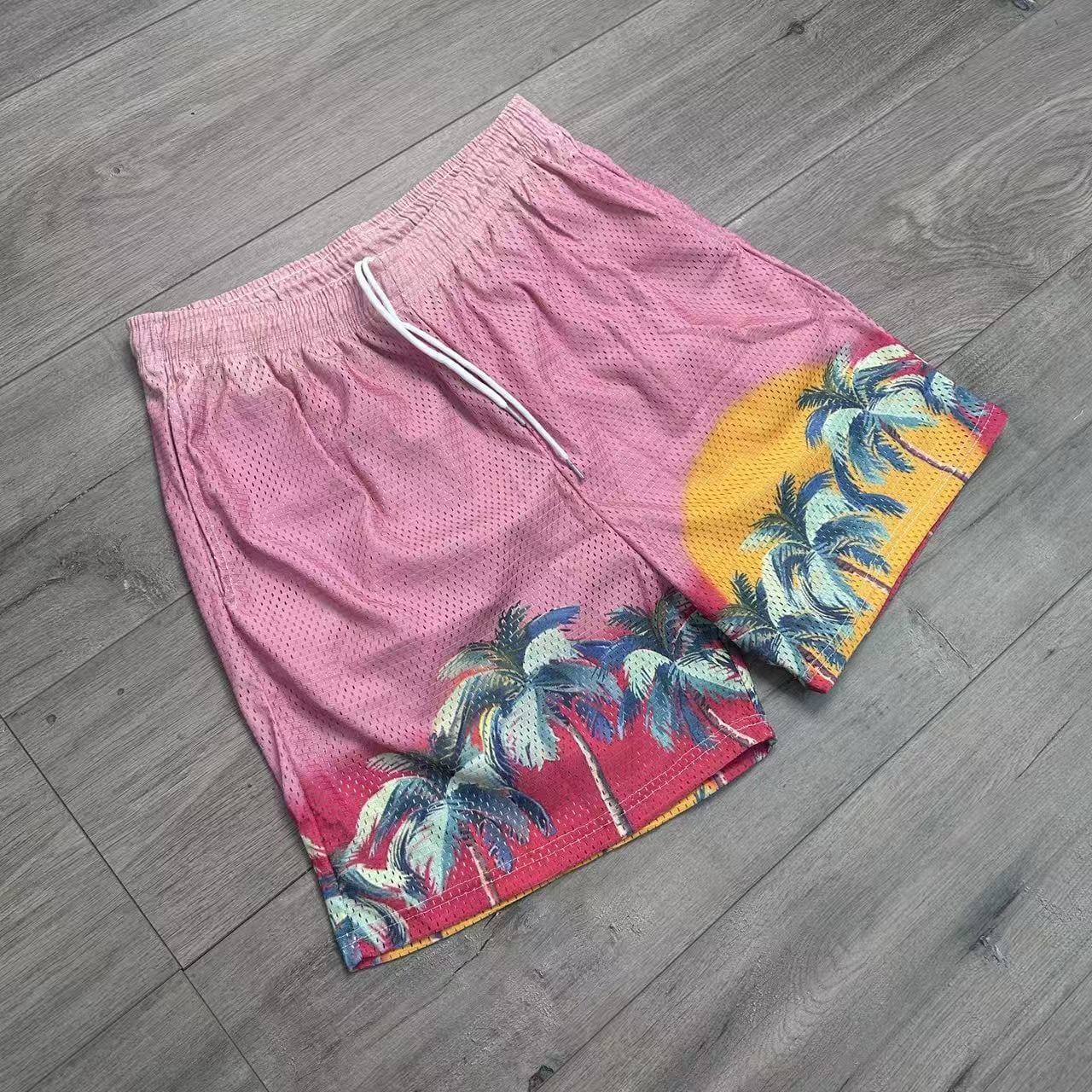 RDMCLOTHINGART tapestry hoodie SUNSET V4 MESH SHORTS-8809