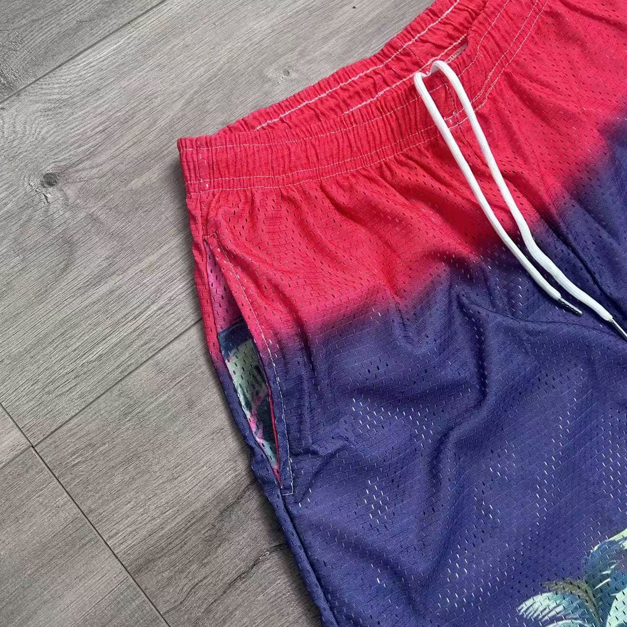 RDMCLOTHINGART tapestry hoodie SUNSET V5 MESH SHORTS-8808