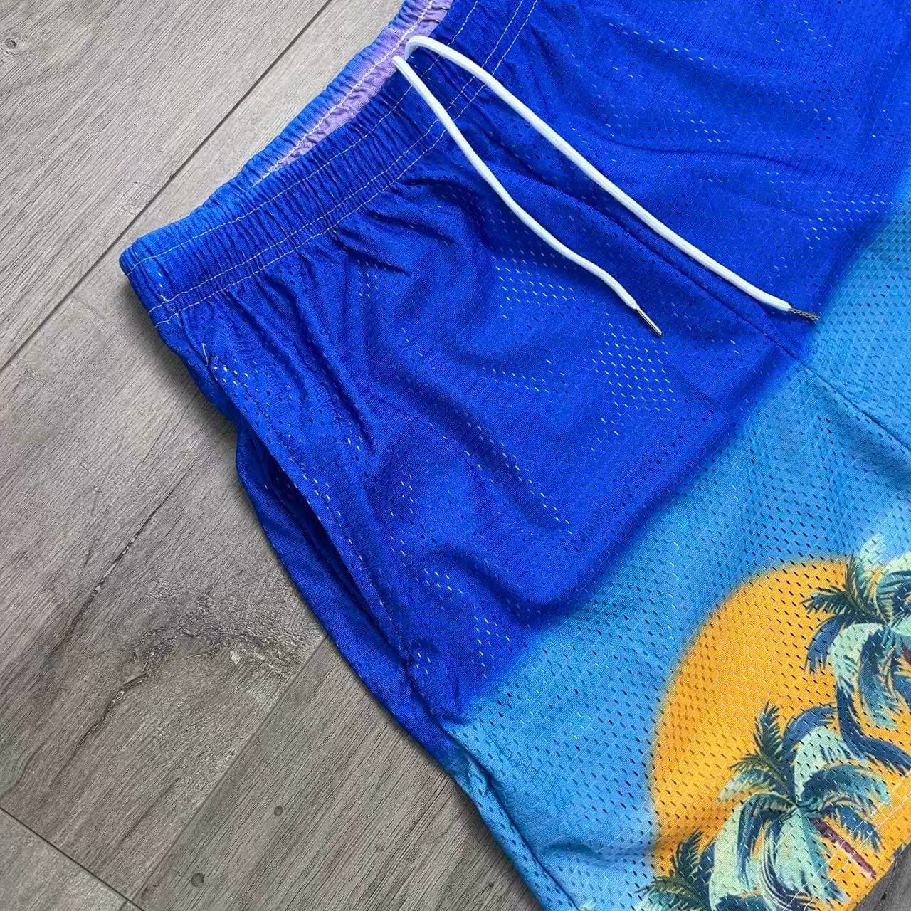 RDMCLOTHINGART tapestry hoodie SUNSET V6 MESH SHORTS-8807